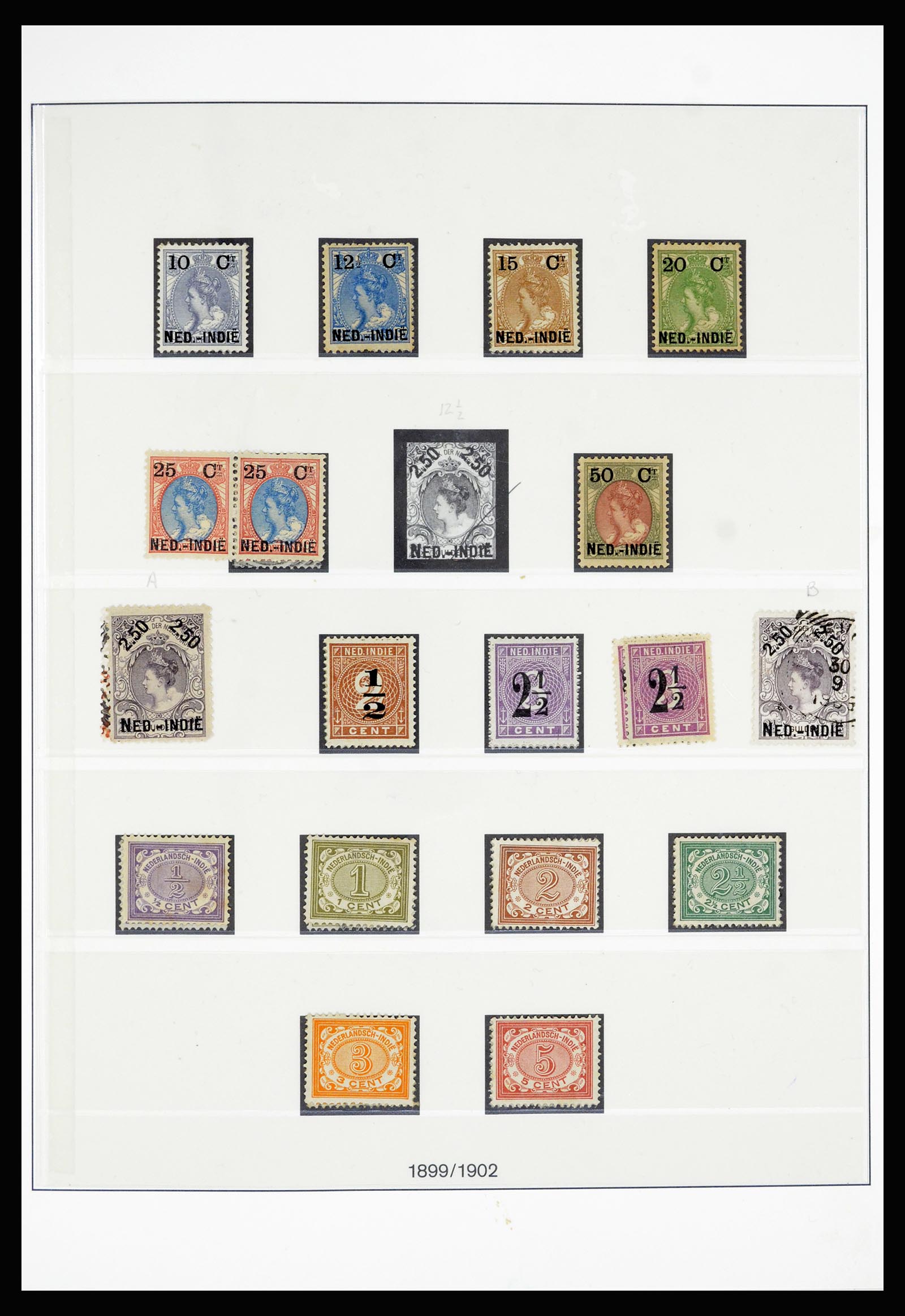 36804 007 - Postzegelverzameling 36804 Nederlands Indië 1864-1948.