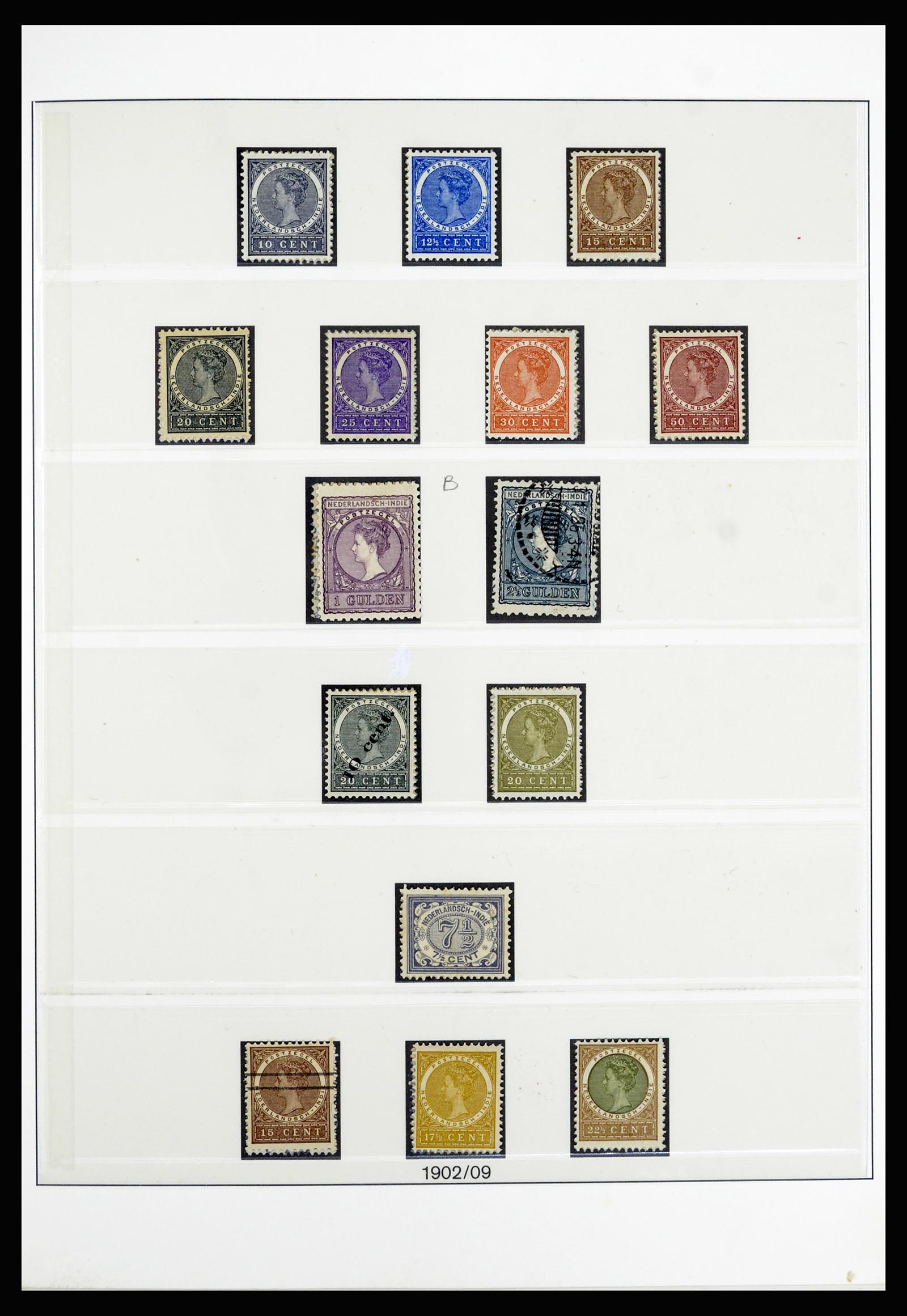 36804 009 - Postzegelverzameling 36804 Nederlands Indië 1864-1948.