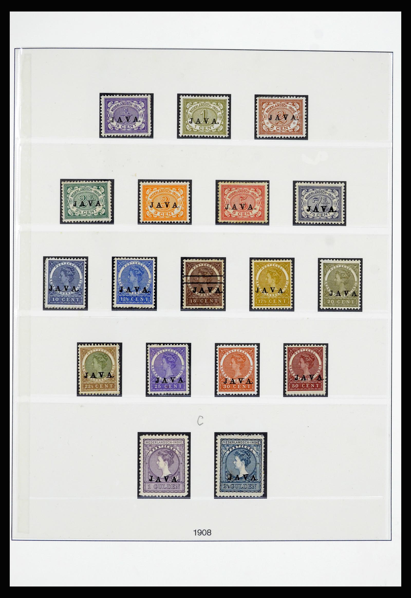 36804 012 - Postzegelverzameling 36804 Nederlands Indië 1864-1948.