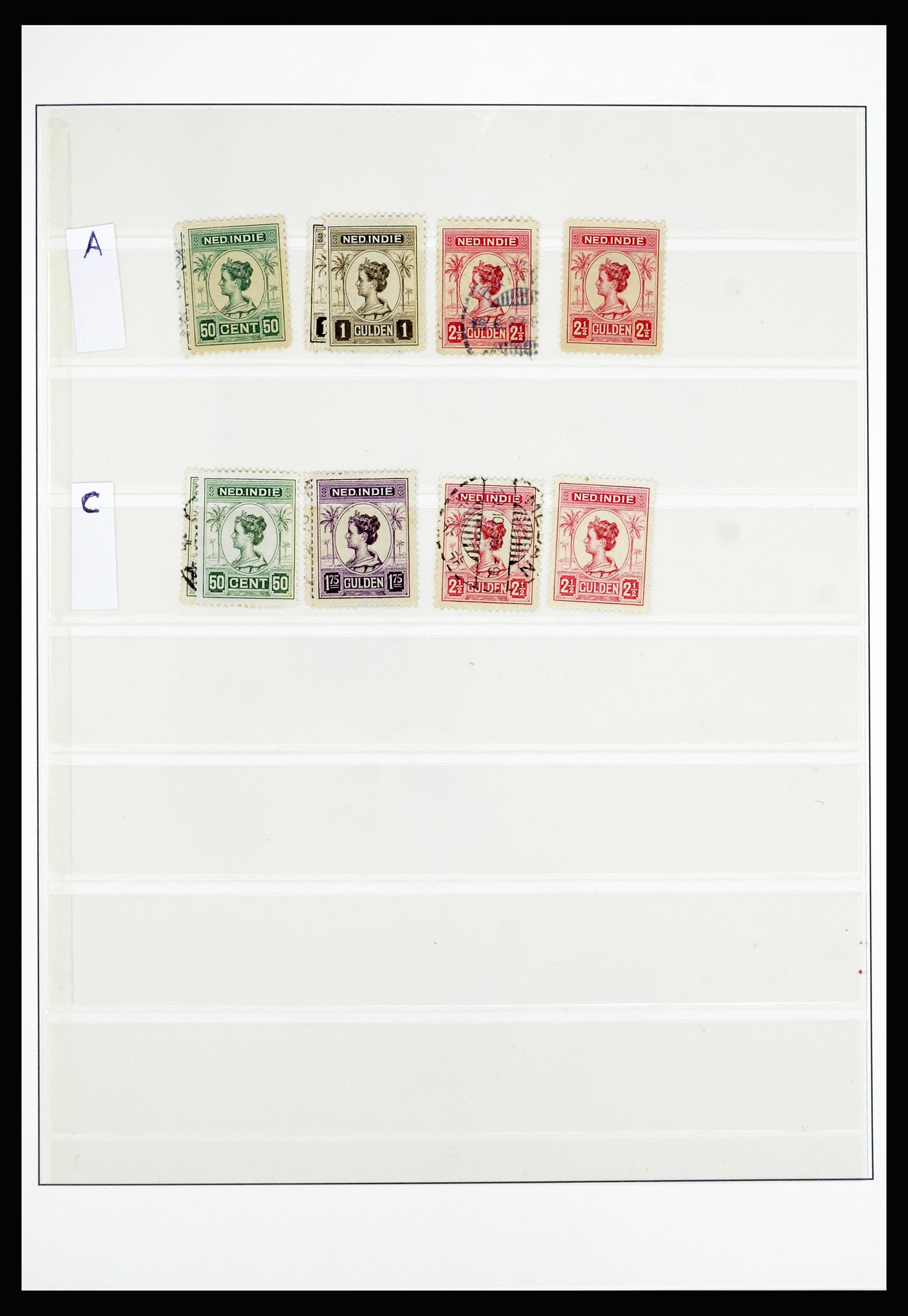 36804 021 - Postzegelverzameling 36804 Nederlands Indië 1864-1948.