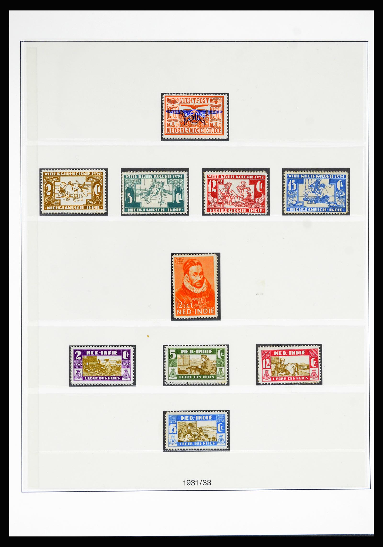 36804 035 - Postzegelverzameling 36804 Nederlands Indië 1864-1948.