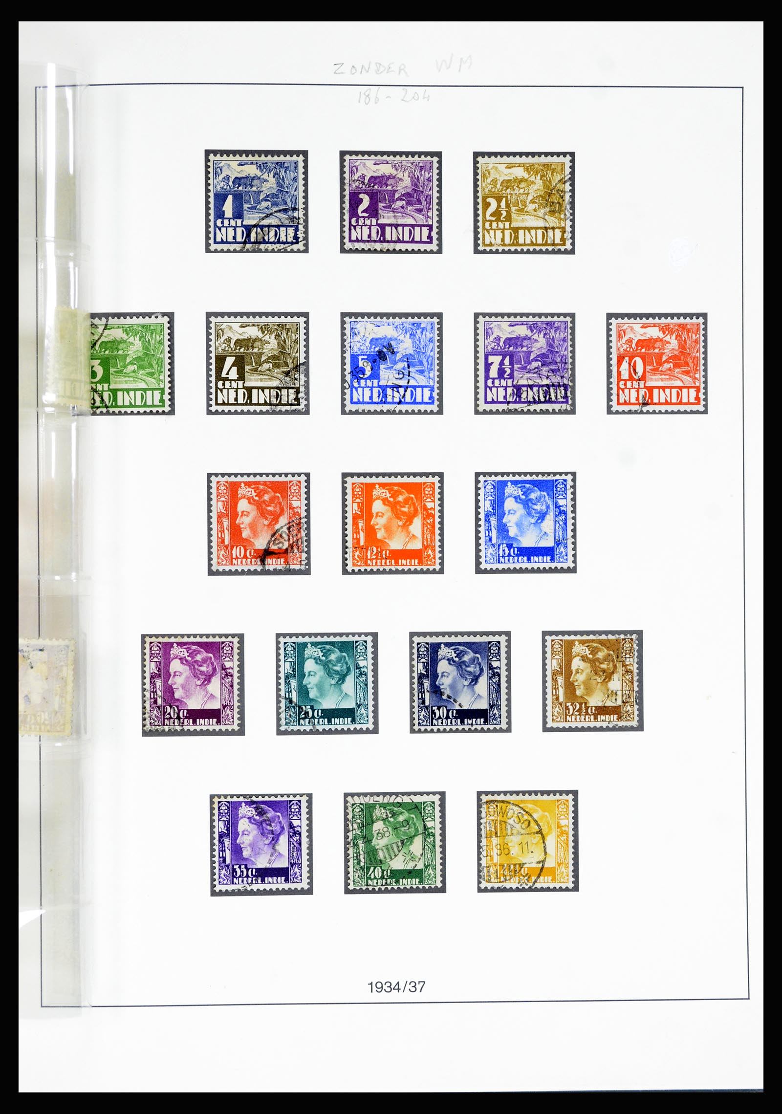 36804 040 - Postzegelverzameling 36804 Nederlands Indië 1864-1948.