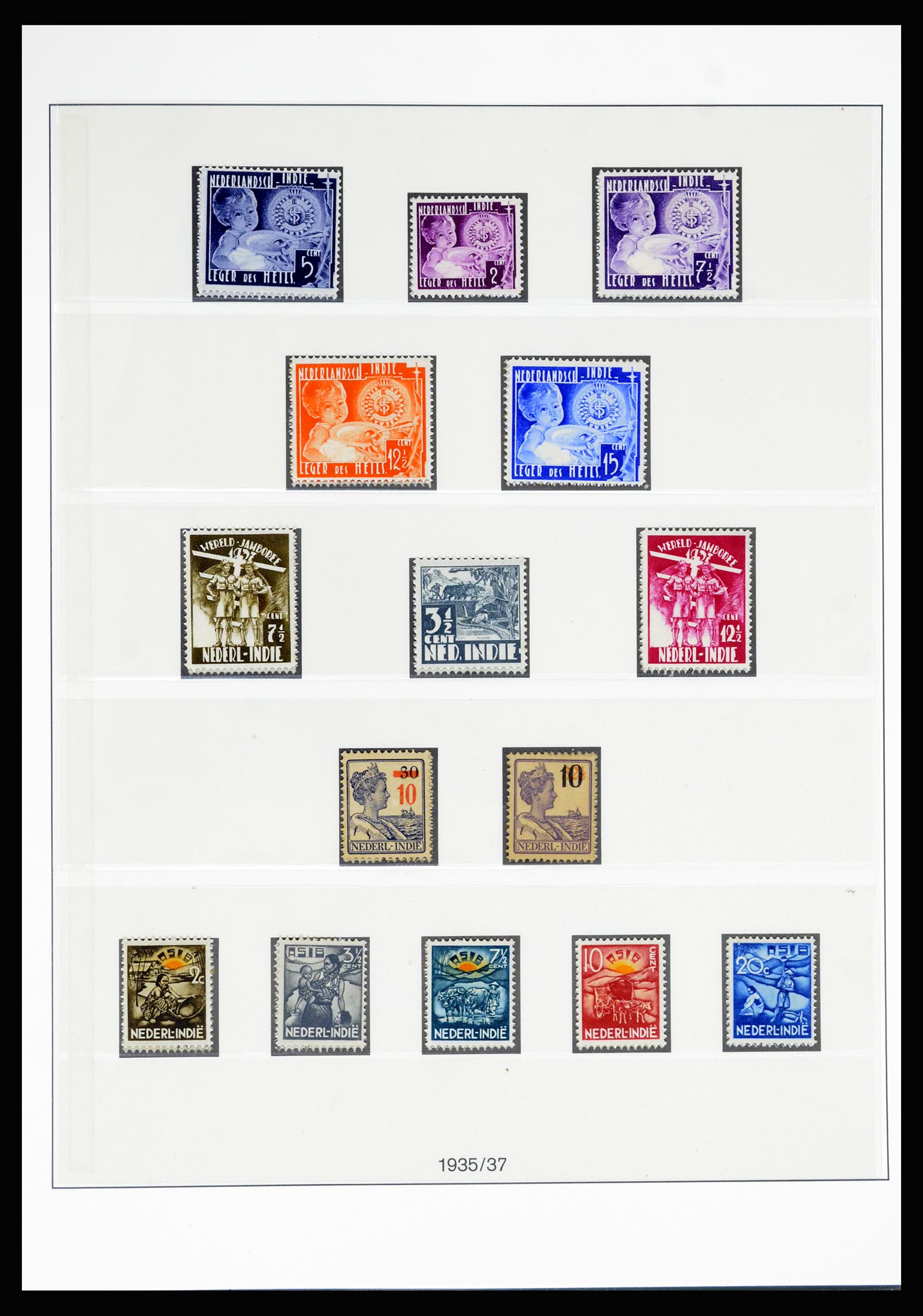 36804 043 - Postzegelverzameling 36804 Nederlands Indië 1864-1948.