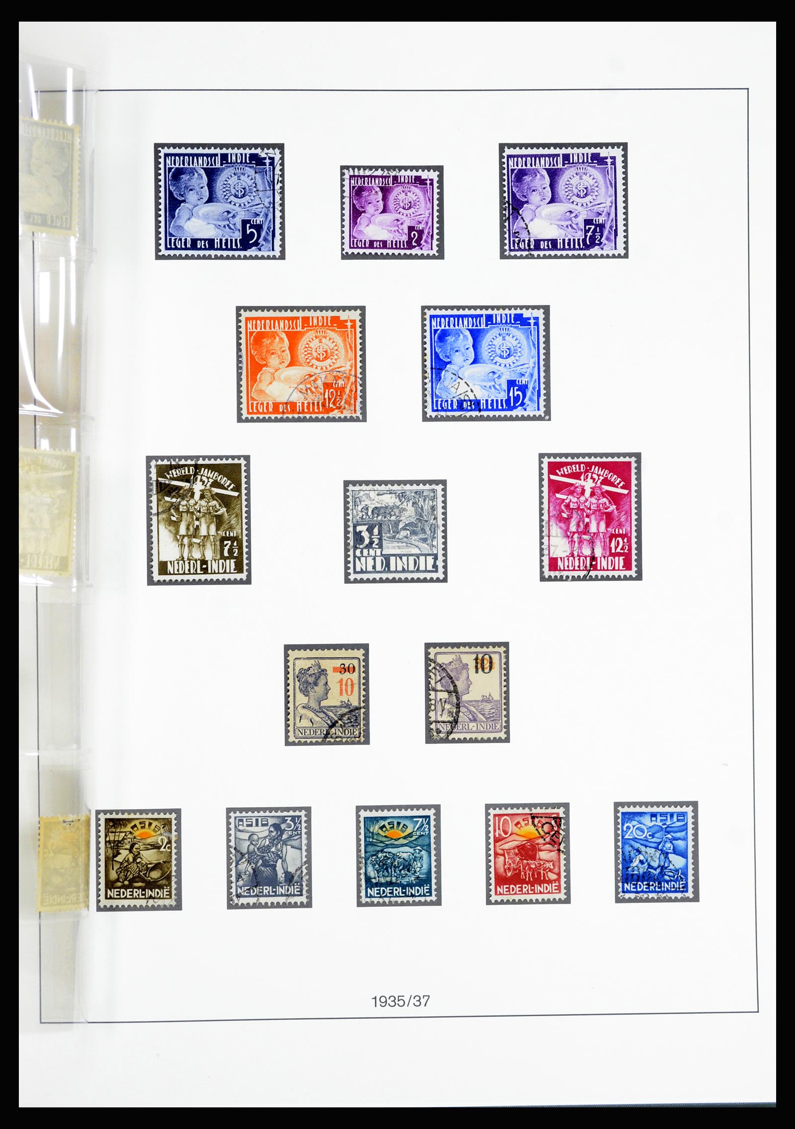 36804 044 - Postzegelverzameling 36804 Nederlands Indië 1864-1948.