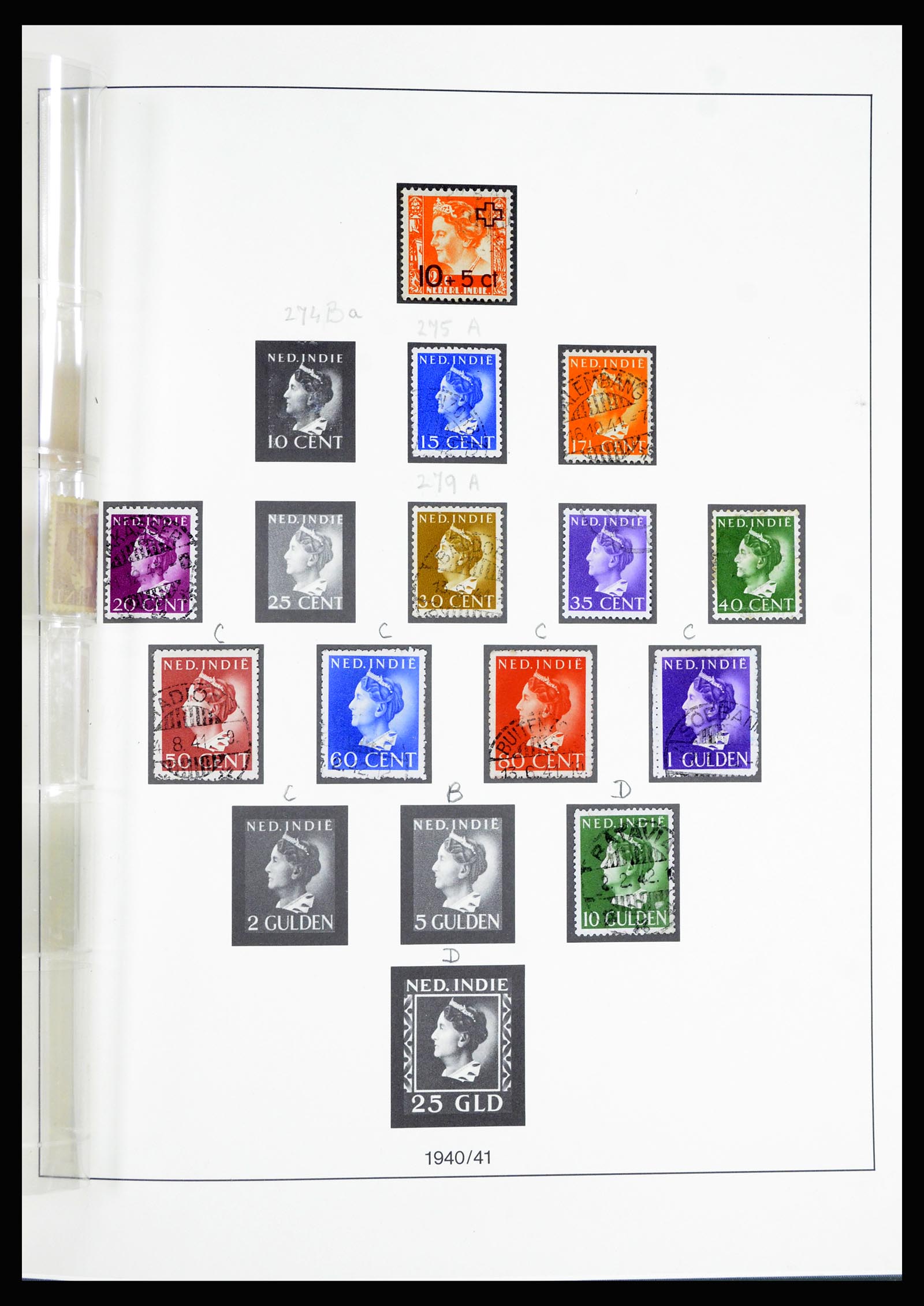 36804 052 - Postzegelverzameling 36804 Nederlands Indië 1864-1948.