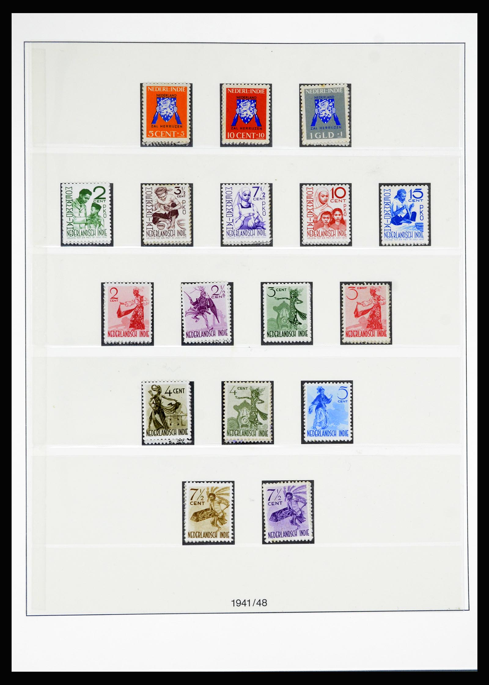 36804 054 - Postzegelverzameling 36804 Nederlands Indië 1864-1948.