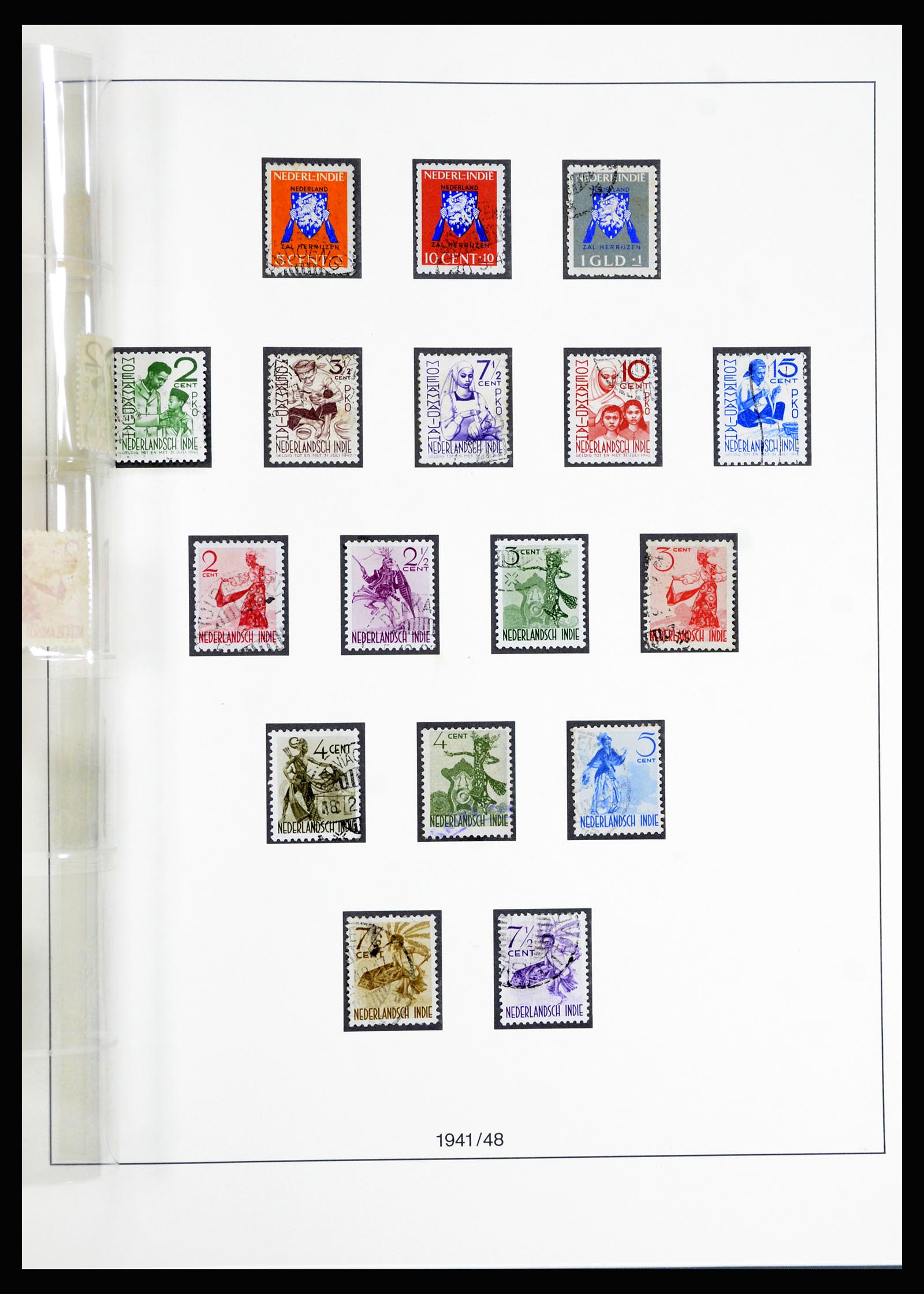 36804 055 - Postzegelverzameling 36804 Nederlands Indië 1864-1948.