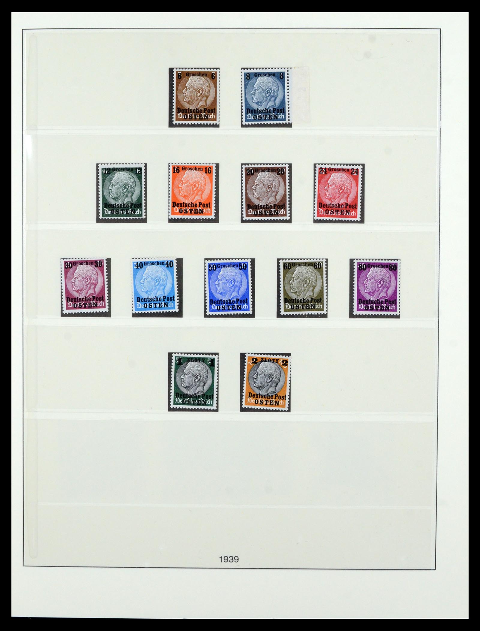 36805 001 - Postzegelverzameling 36805 Duitse bezettingen WO II 1939-1945.