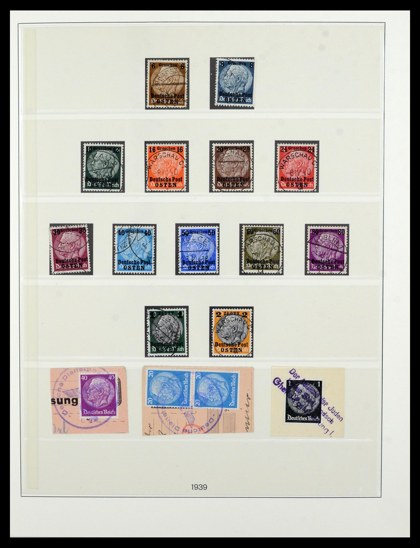36805 002 - Postzegelverzameling 36805 Duitse bezettingen WO II 1939-1945.
