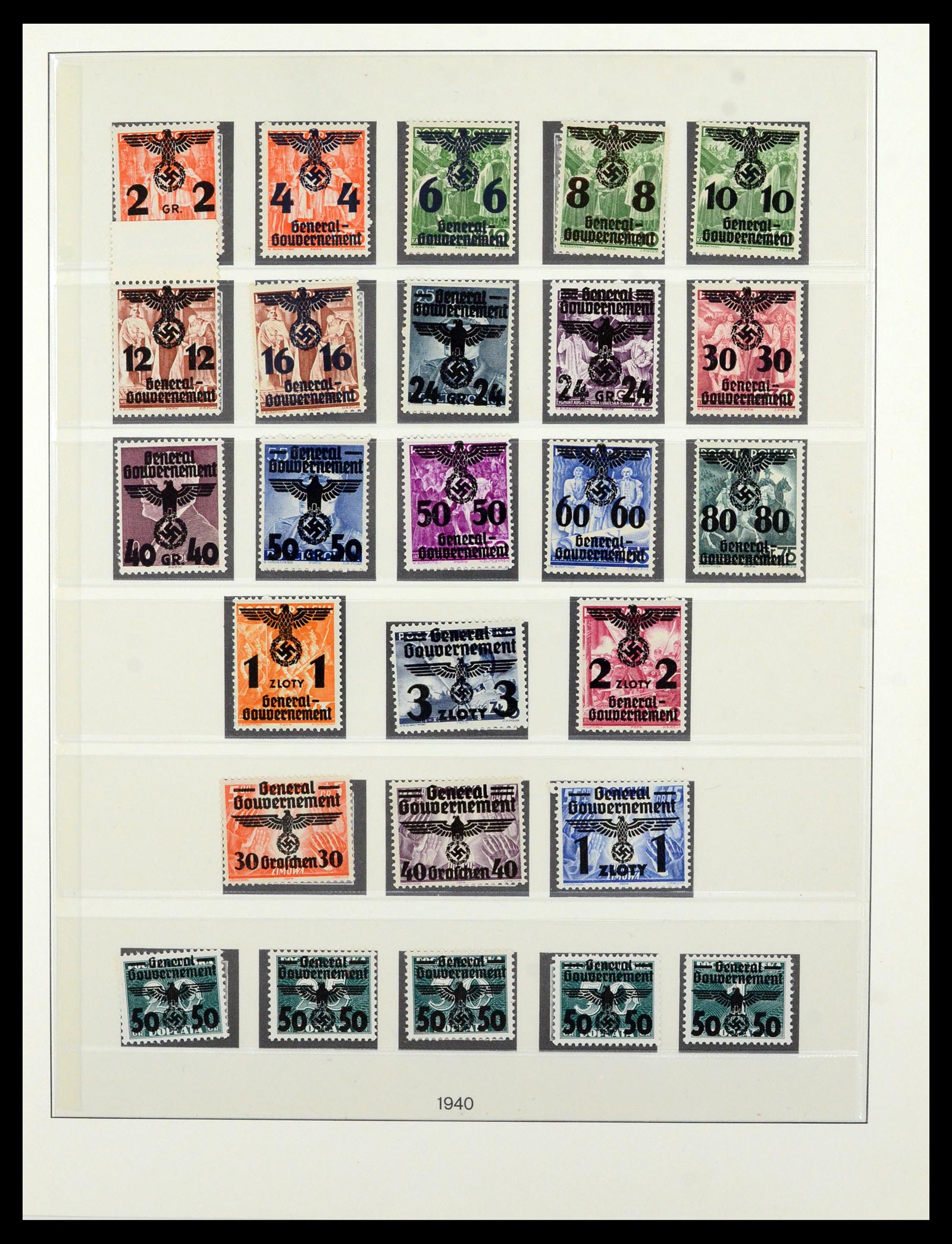 36805 003 - Postzegelverzameling 36805 Duitse bezettingen WO II 1939-1945.