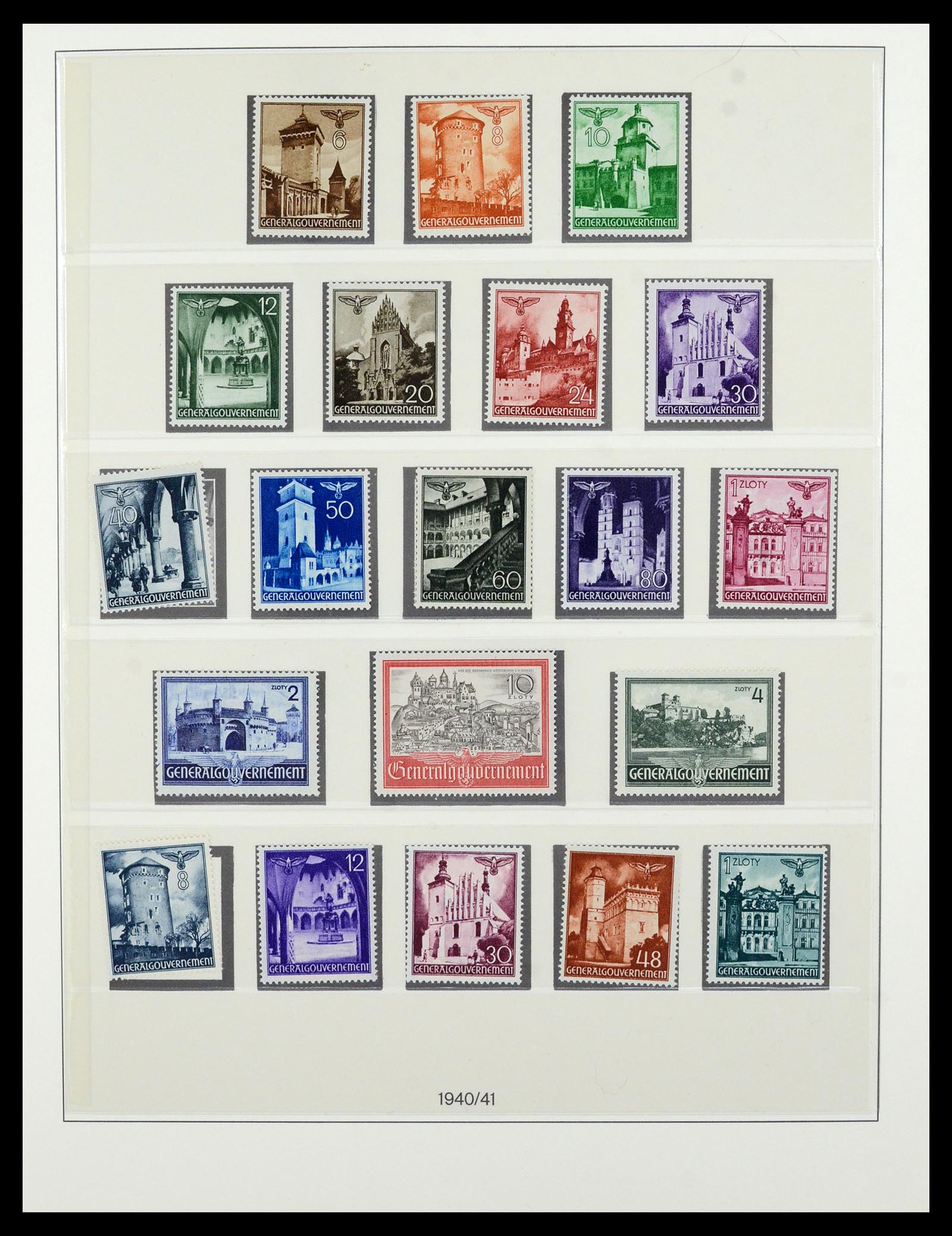 36805 005 - Postzegelverzameling 36805 Duitse bezettingen WO II 1939-1945.