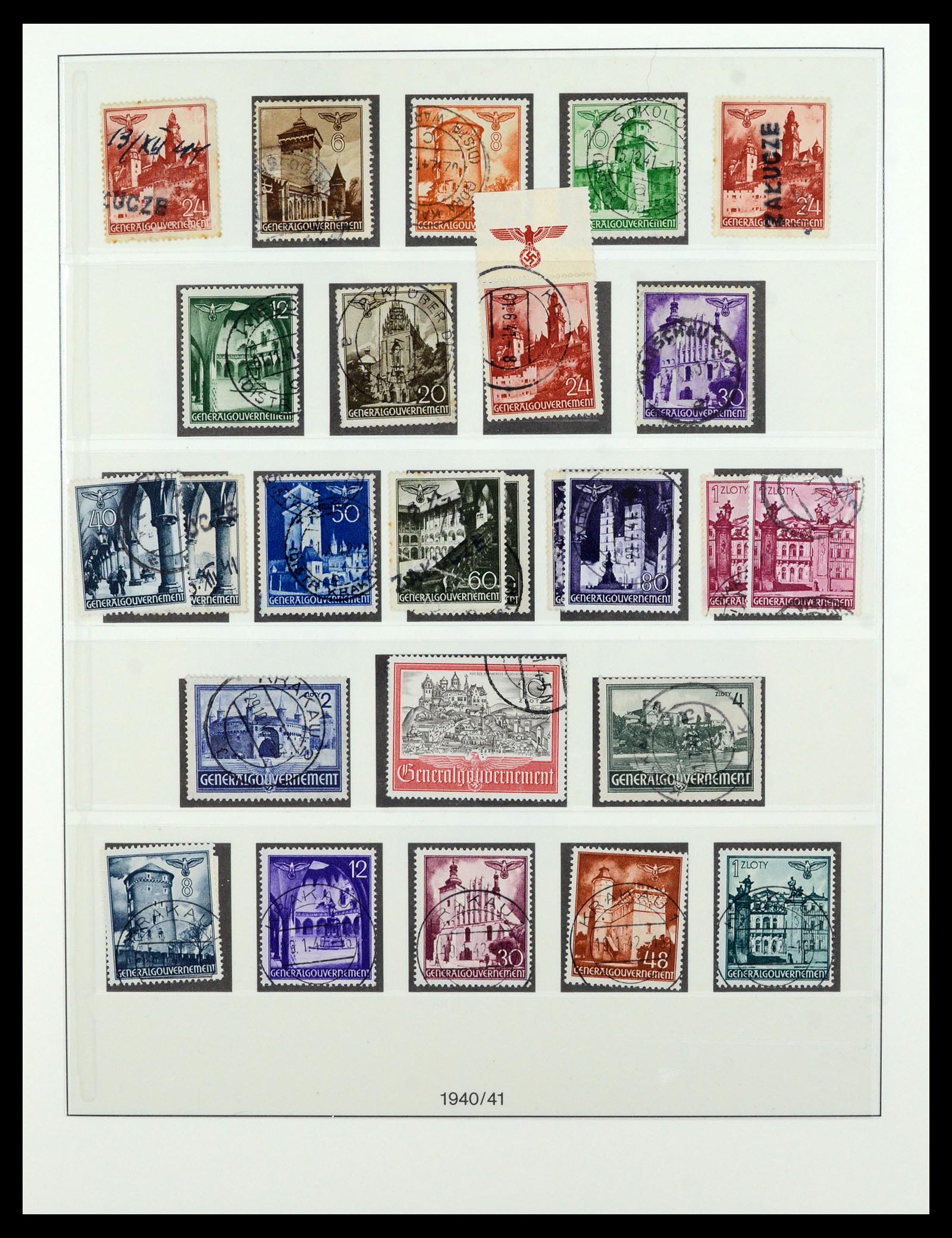 36805 006 - Postzegelverzameling 36805 Duitse bezettingen WO II 1939-1945.