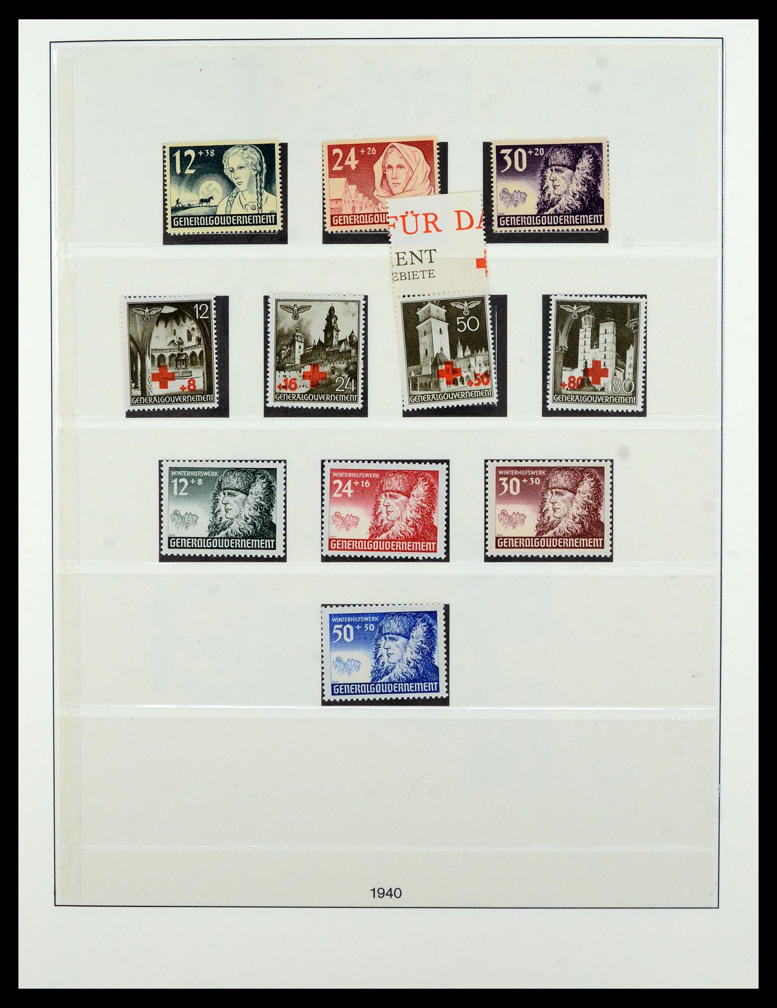 36805 007 - Postzegelverzameling 36805 Duitse bezettingen WO II 1939-1945.