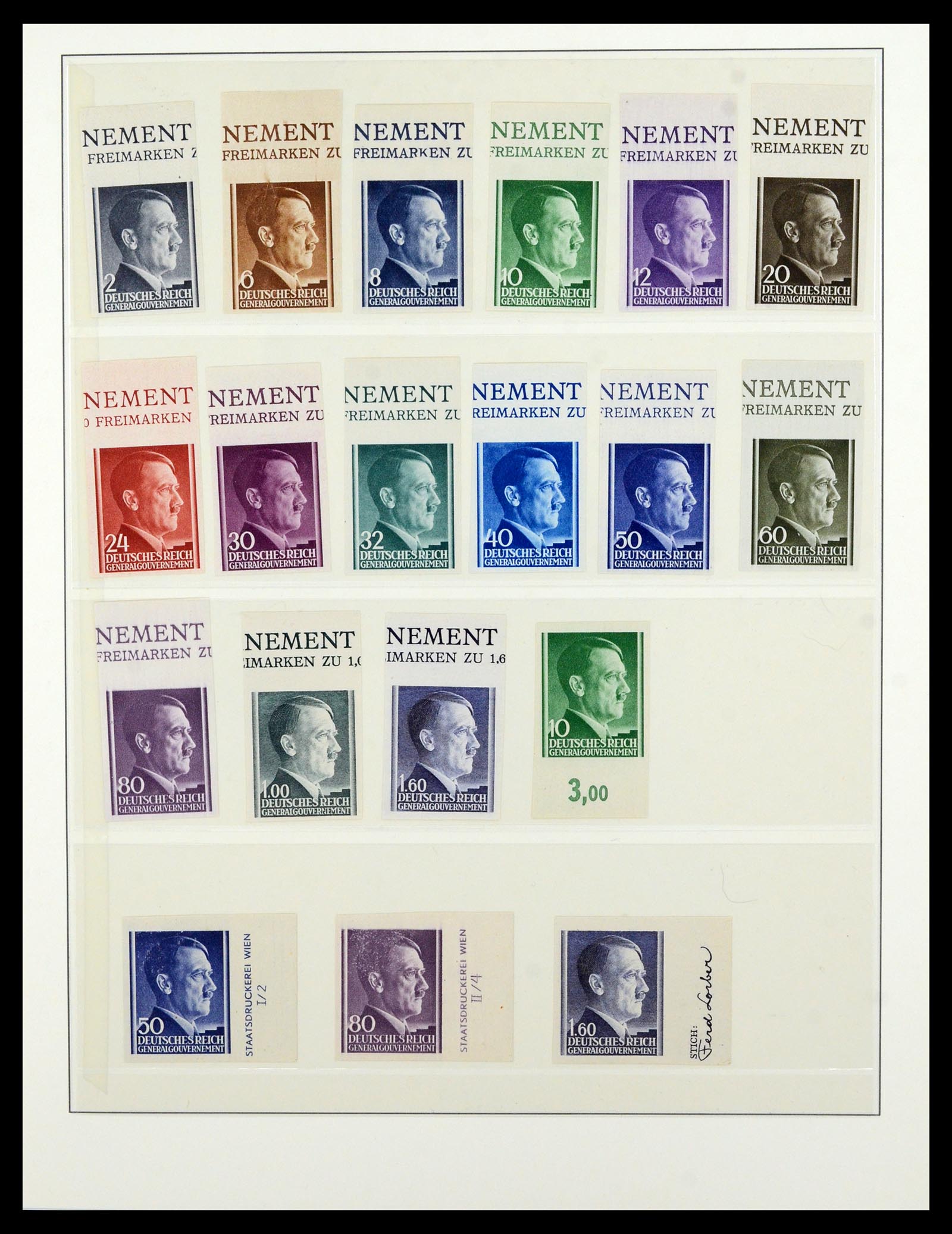 36805 010 - Postzegelverzameling 36805 Duitse bezettingen WO II 1939-1945.