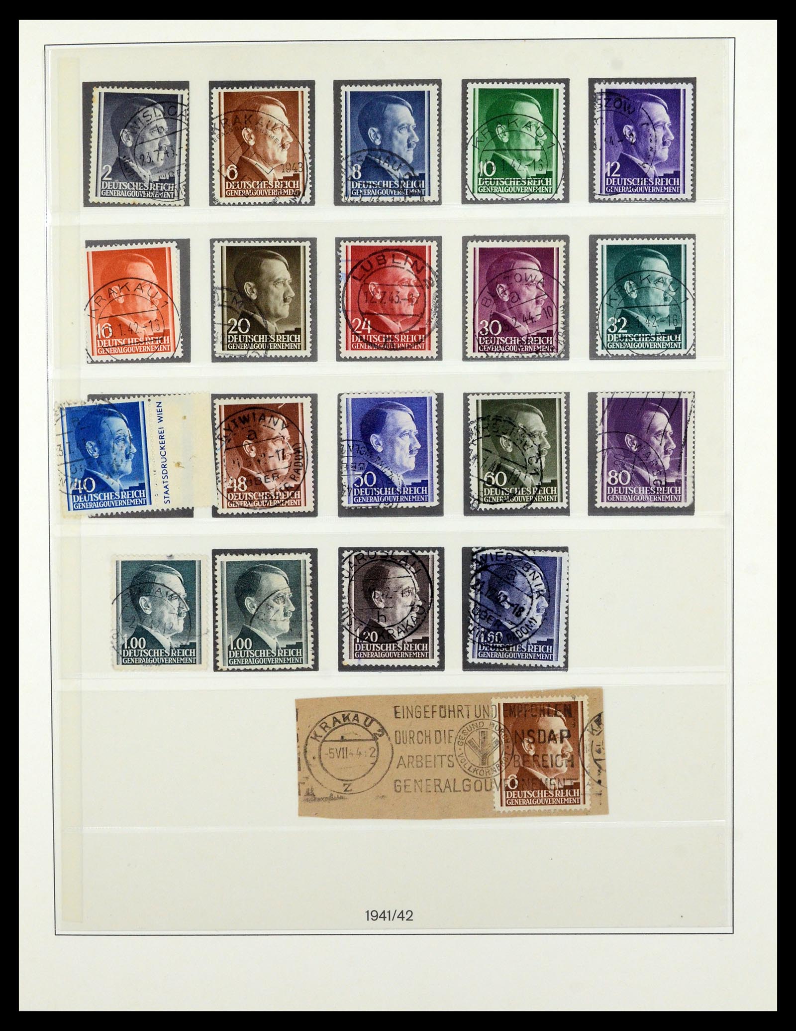 36805 011 - Postzegelverzameling 36805 Duitse bezettingen WO II 1939-1945.