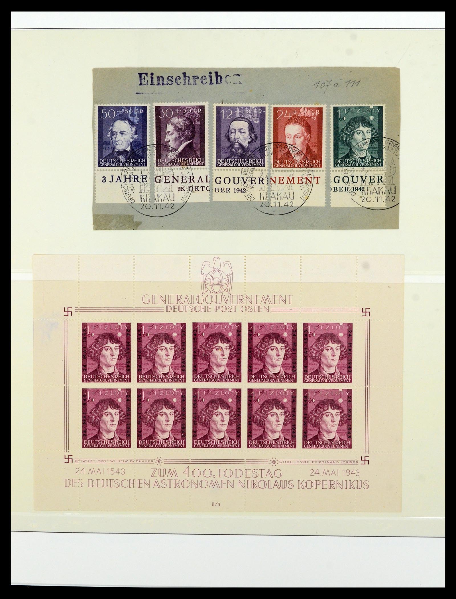 36805 013 - Postzegelverzameling 36805 Duitse bezettingen WO II 1939-1945.