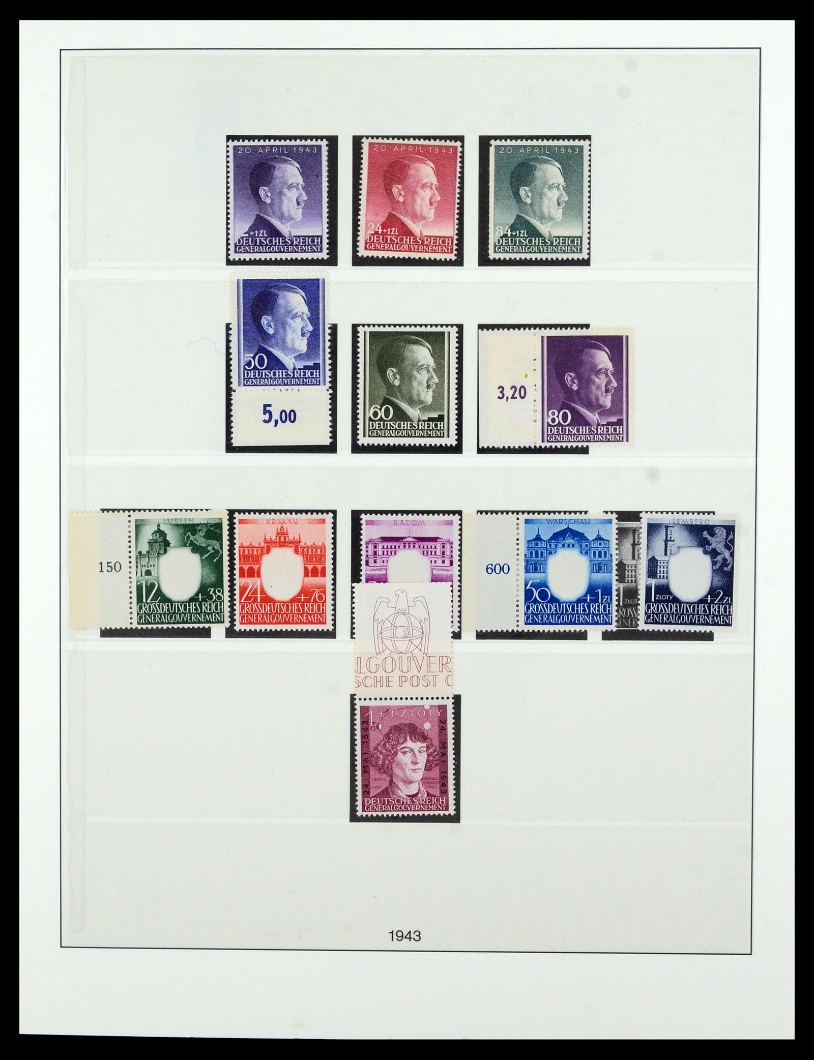 36805 015 - Postzegelverzameling 36805 Duitse bezettingen WO II 1939-1945.