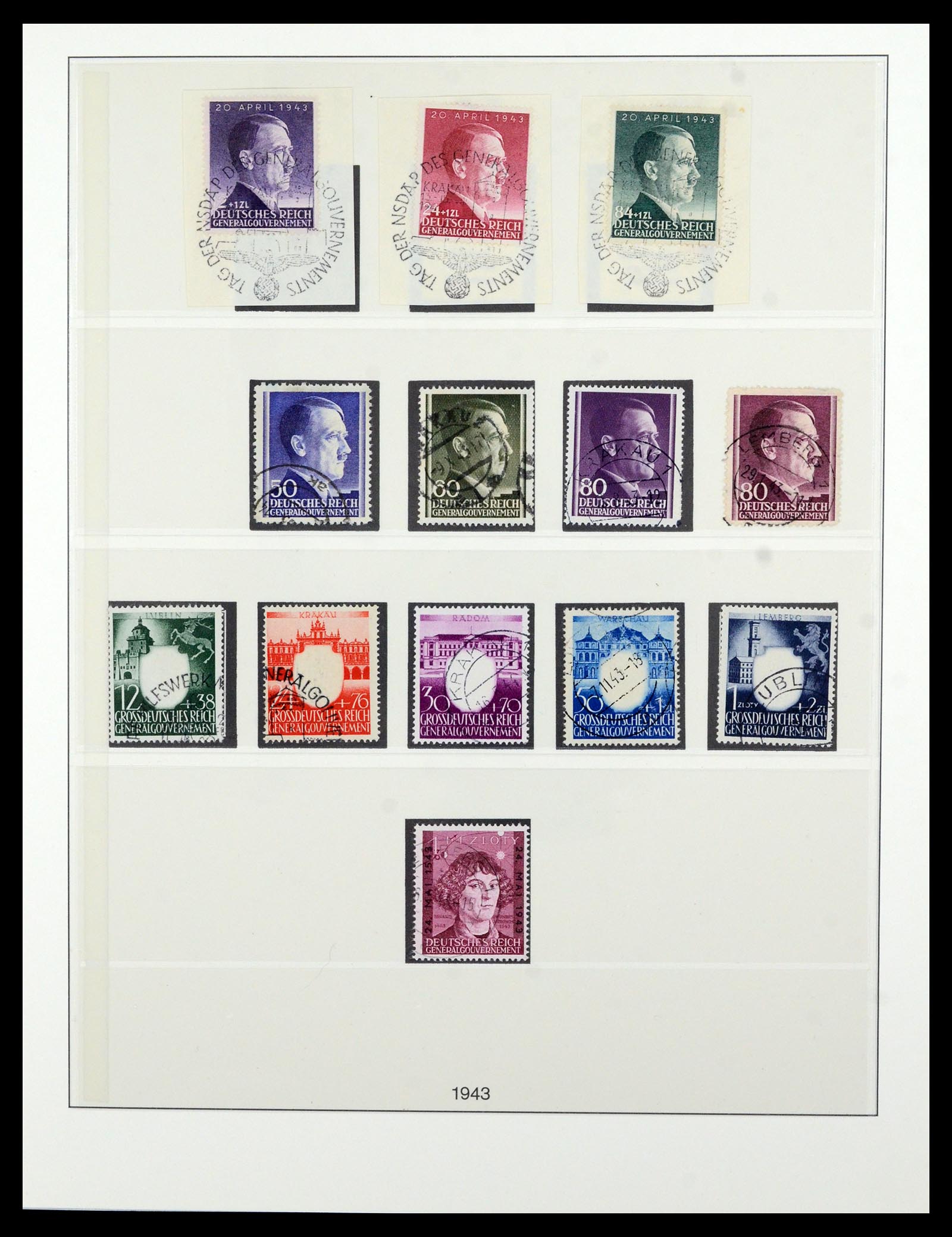 36805 016 - Postzegelverzameling 36805 Duitse bezettingen WO II 1939-1945.