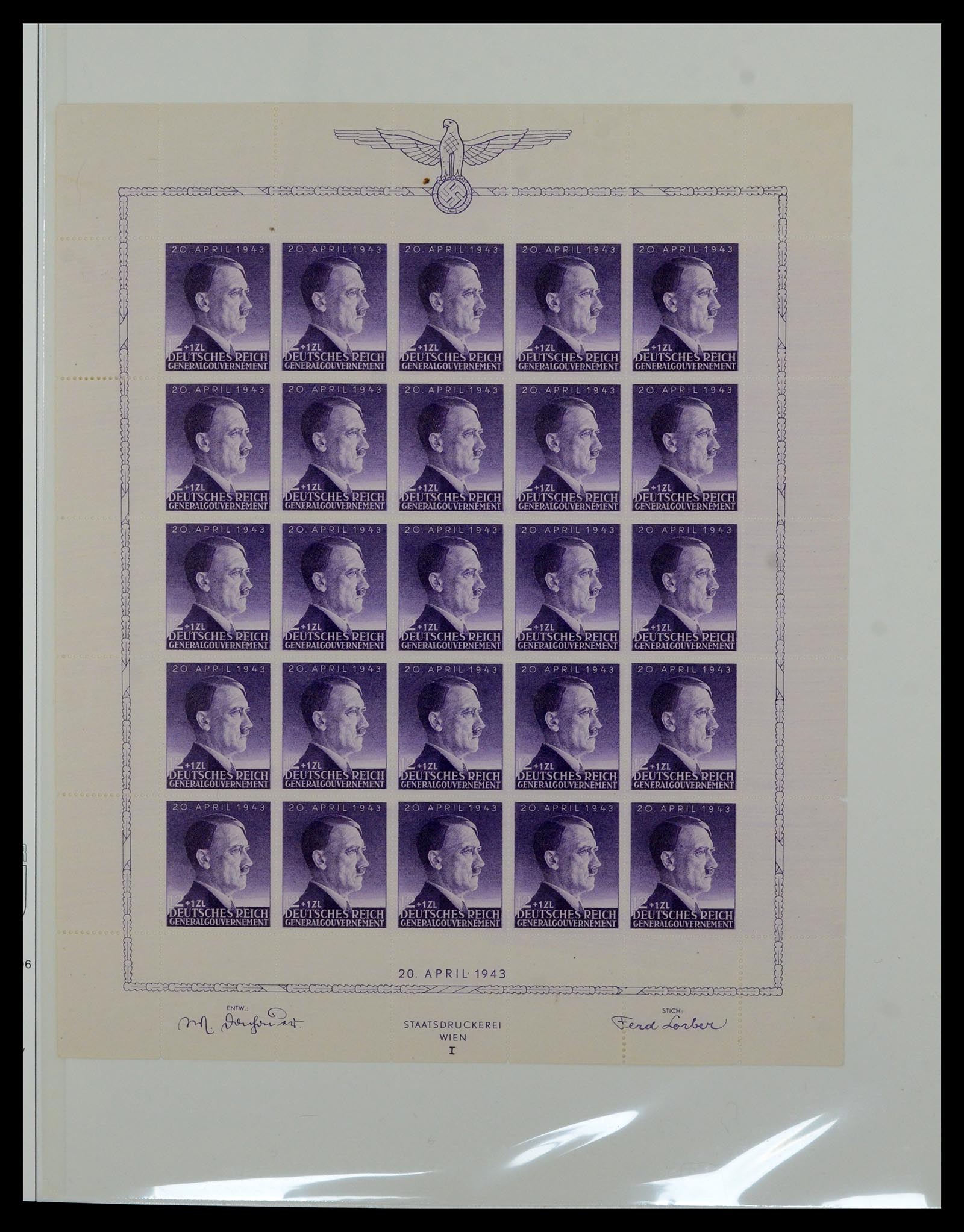 36805 018 - Postzegelverzameling 36805 Duitse bezettingen WO II 1939-1945.