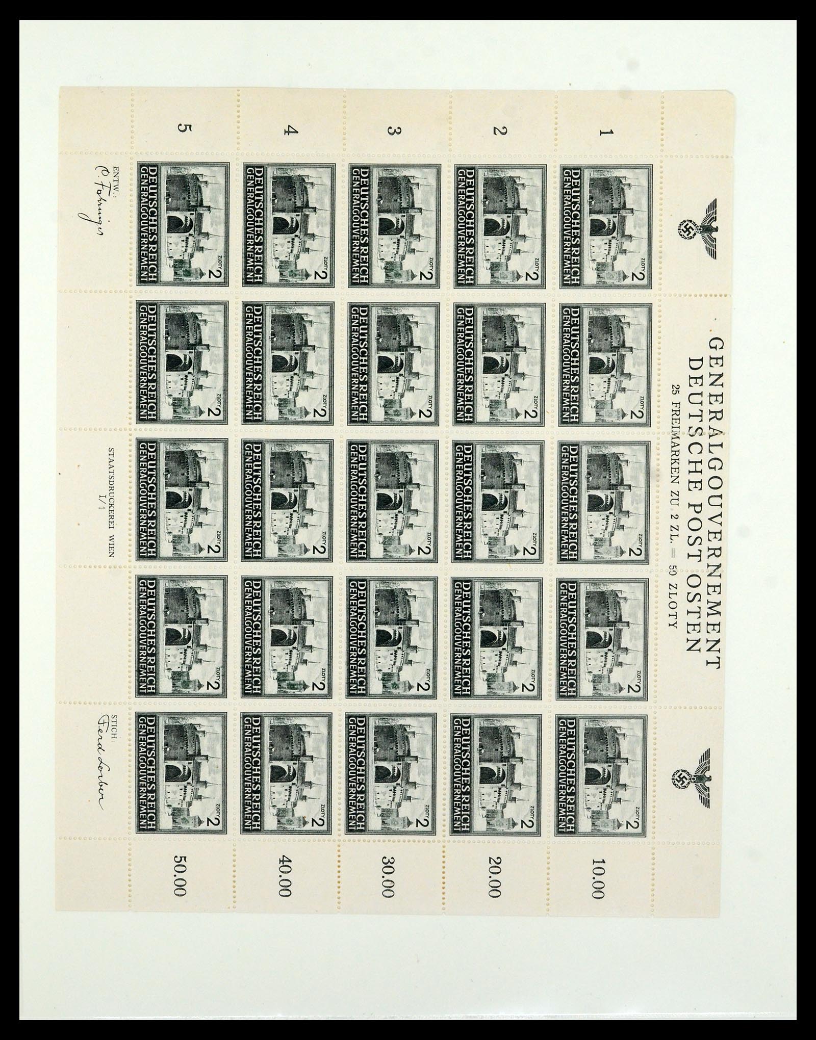 36805 027 - Stamp collection 36805 German occupations WW II 1939-1945.