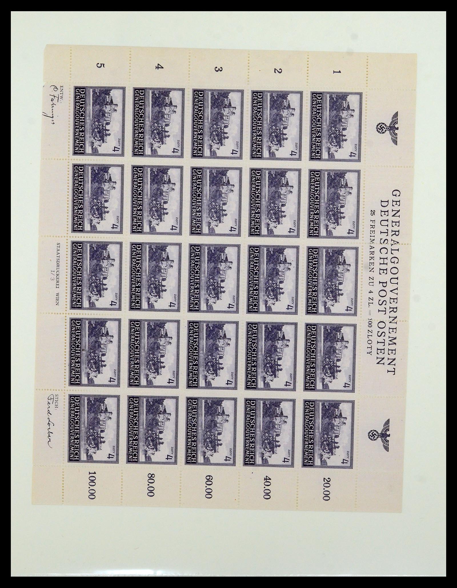 36805 028 - Stamp collection 36805 German occupations WW II 1939-1945.