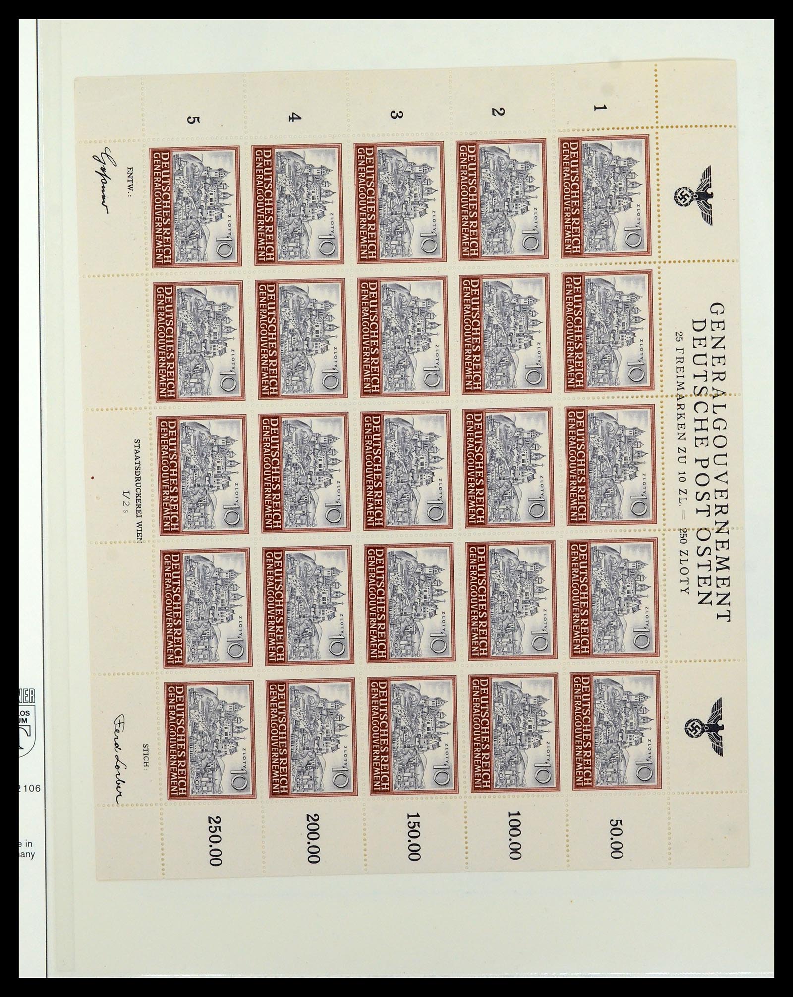 36805 030 - Stamp collection 36805 German occupations WW II 1939-1945.