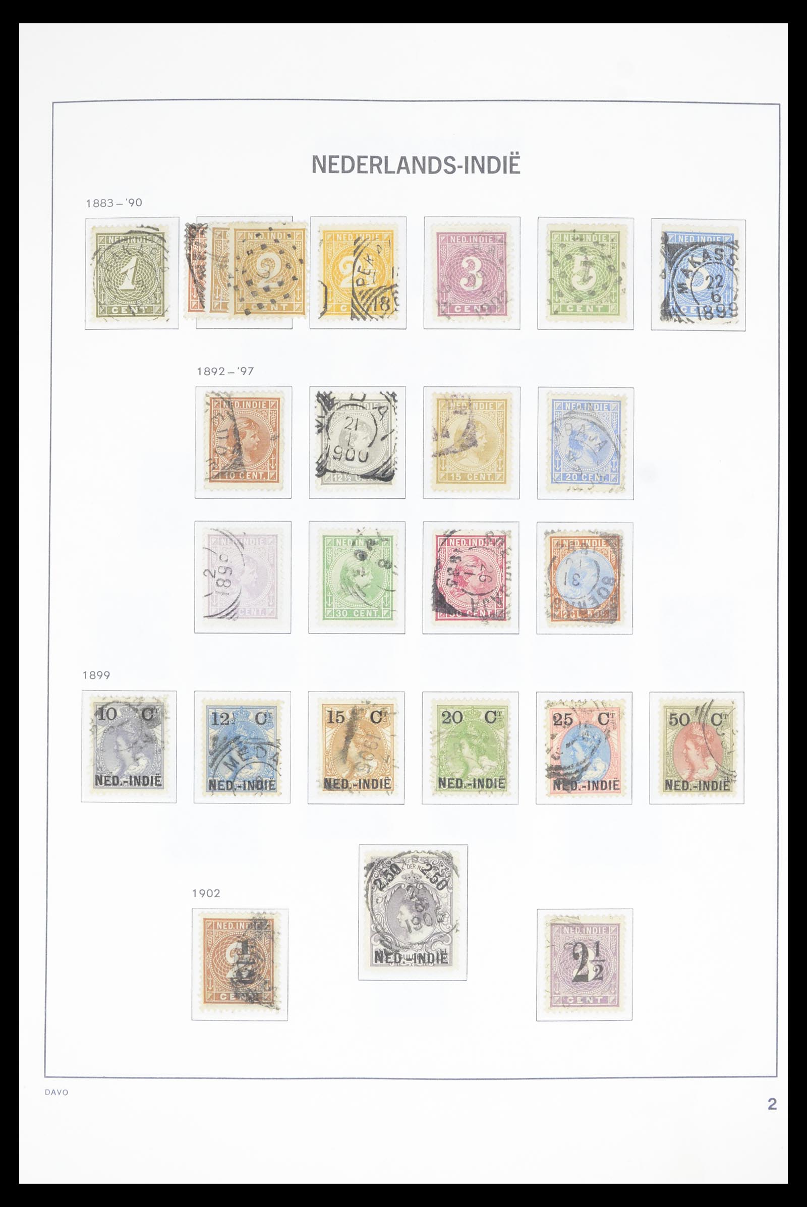36806 002 - Postzegelverzameling 36806 Nederlands Indië 1864-1948.