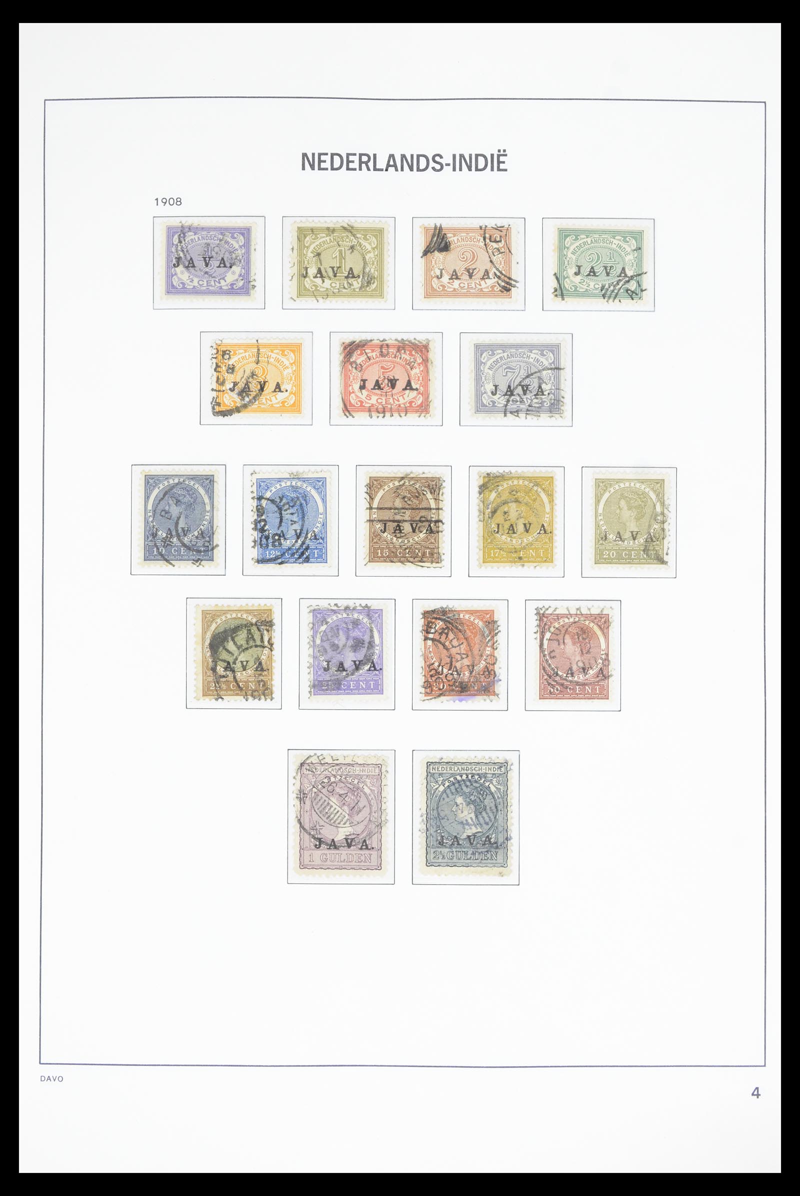 36806 004 - Postzegelverzameling 36806 Nederlands Indië 1864-1948.