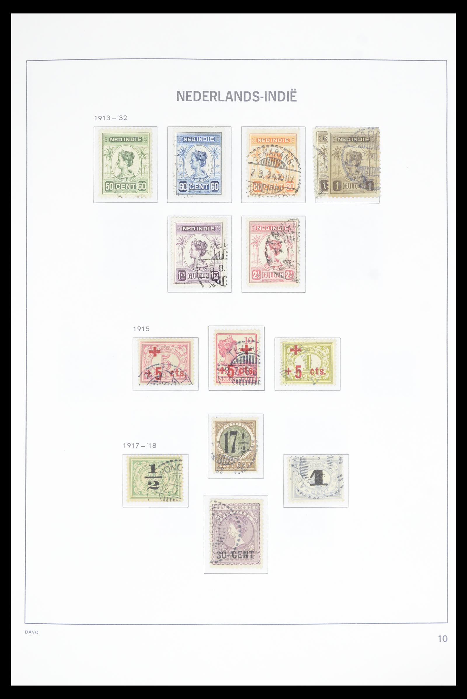 36806 007 - Postzegelverzameling 36806 Nederlands Indië 1864-1948.