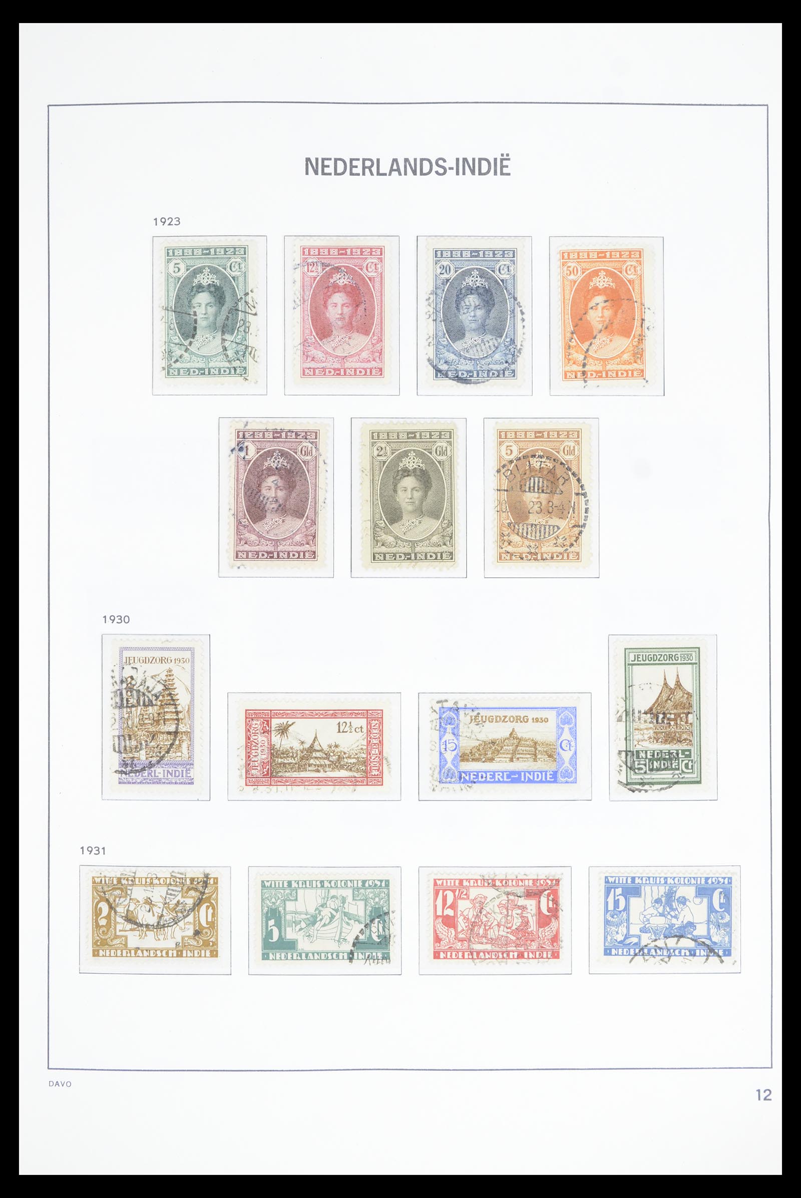 36806 009 - Postzegelverzameling 36806 Nederlands Indië 1864-1948.