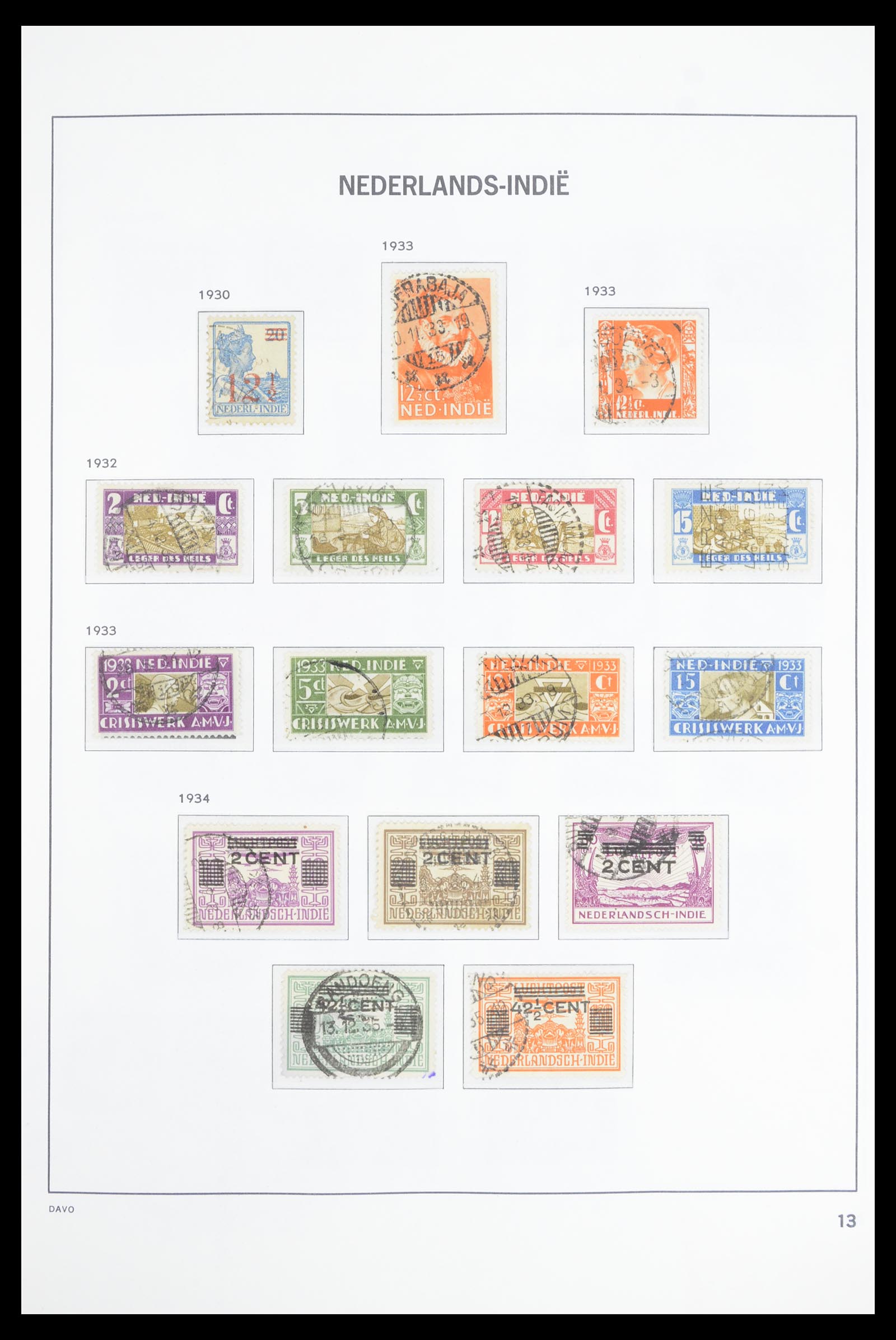 36806 010 - Postzegelverzameling 36806 Nederlands Indië 1864-1948.
