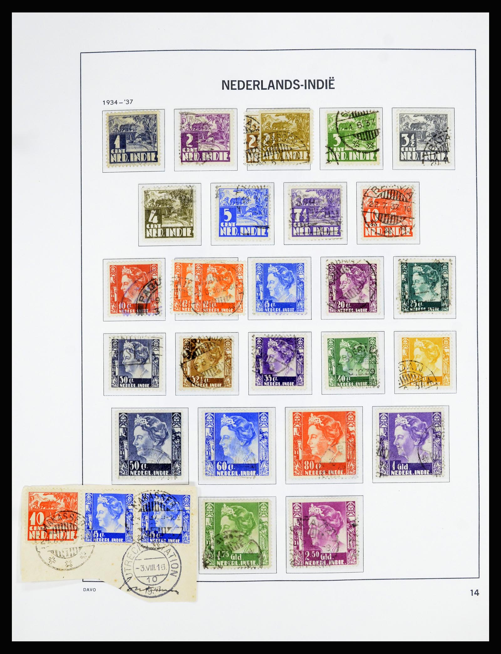 36806 011 - Postzegelverzameling 36806 Nederlands Indië 1864-1948.
