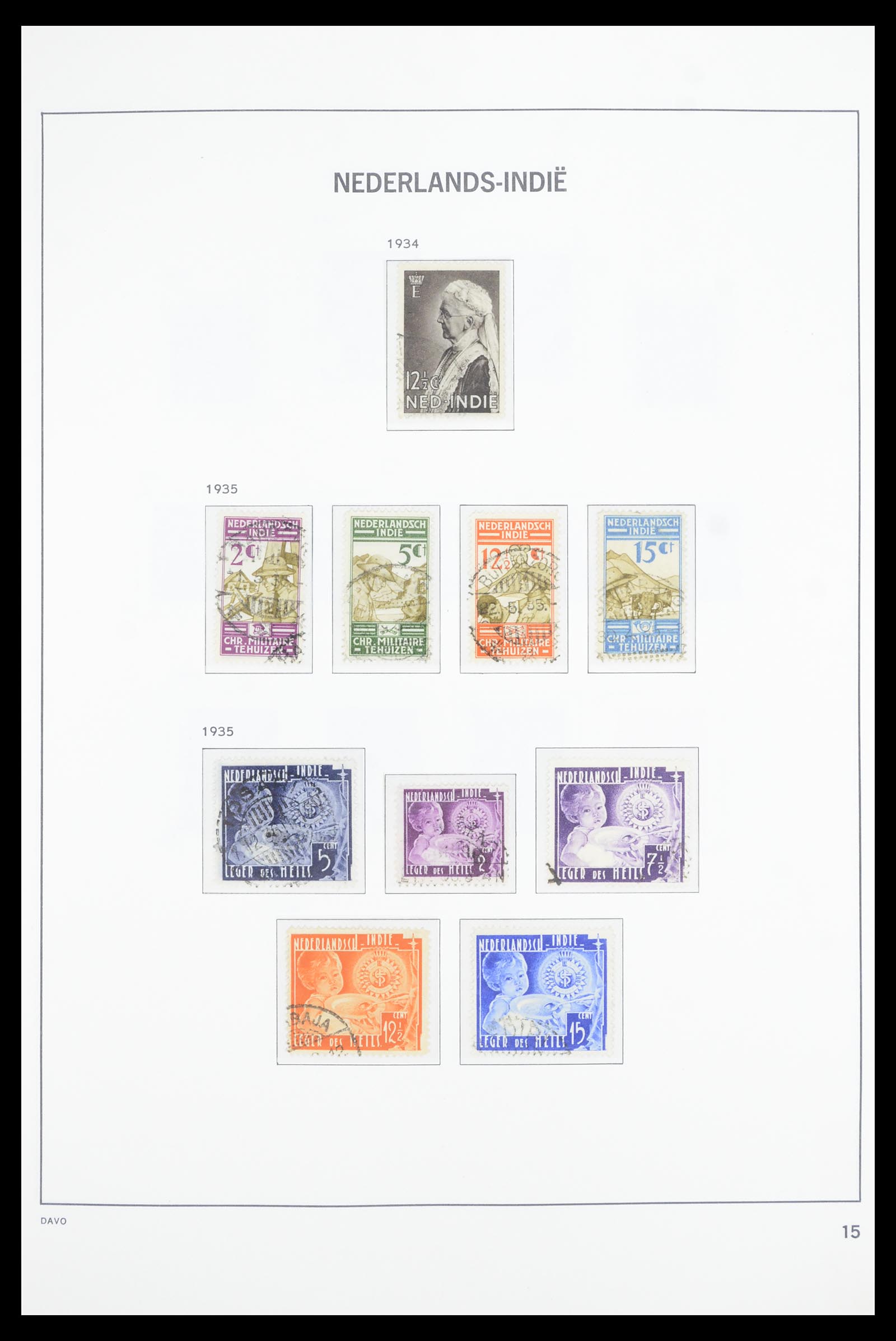 36806 012 - Postzegelverzameling 36806 Nederlands Indië 1864-1948.