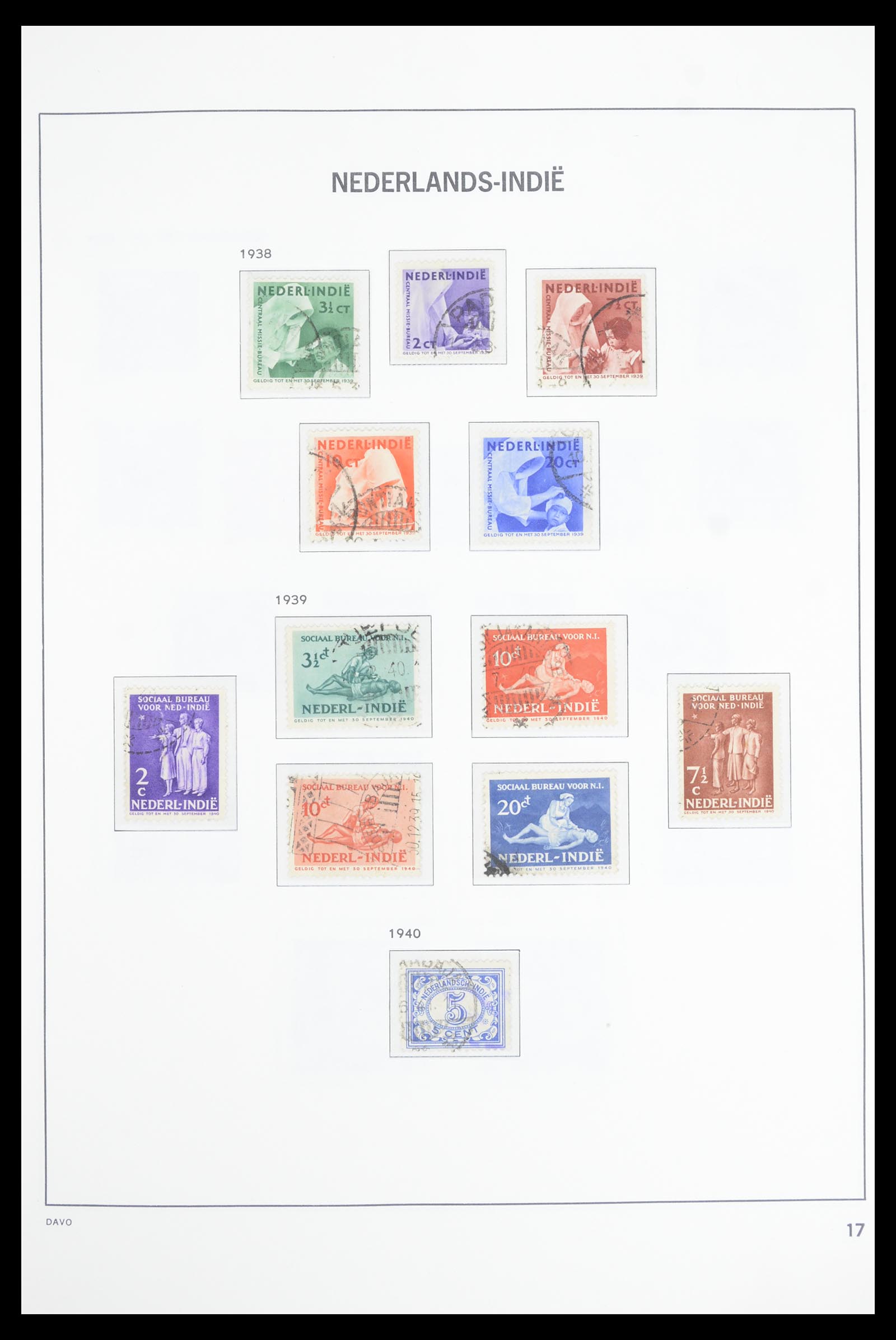 36806 014 - Postzegelverzameling 36806 Nederlands Indië 1864-1948.