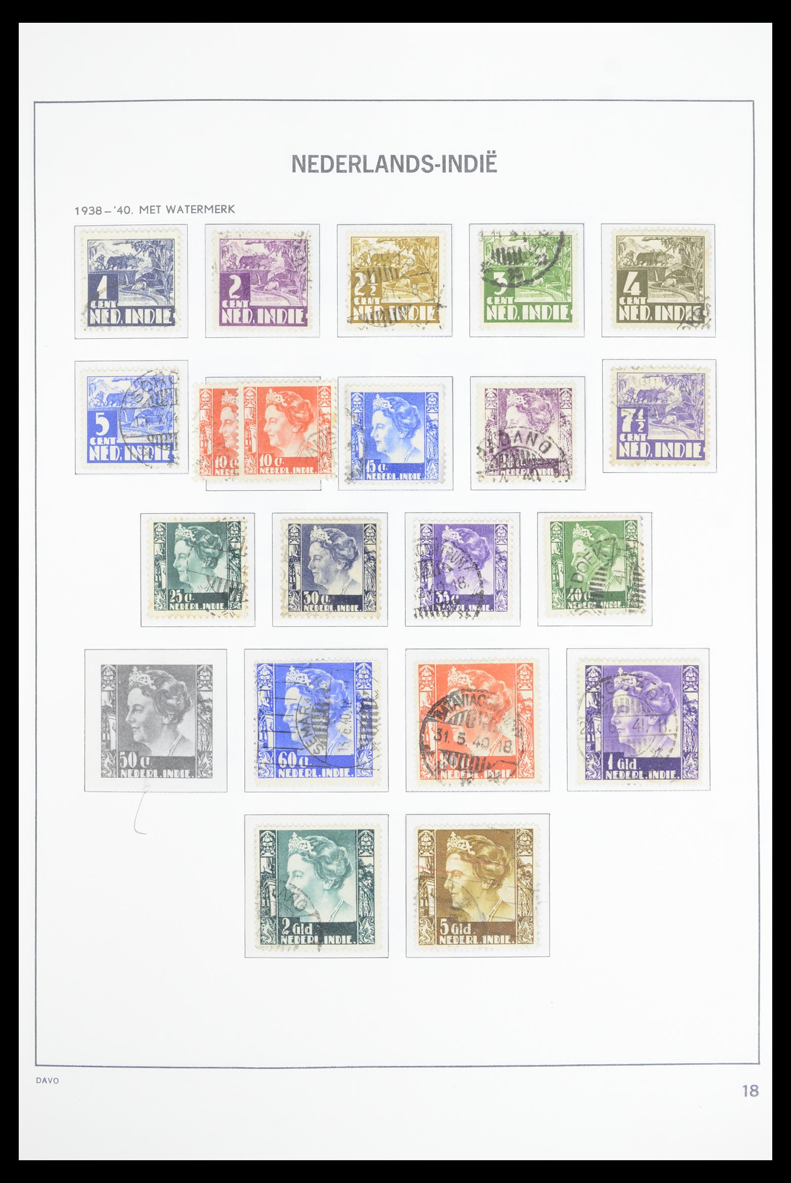 36806 015 - Postzegelverzameling 36806 Nederlands Indië 1864-1948.