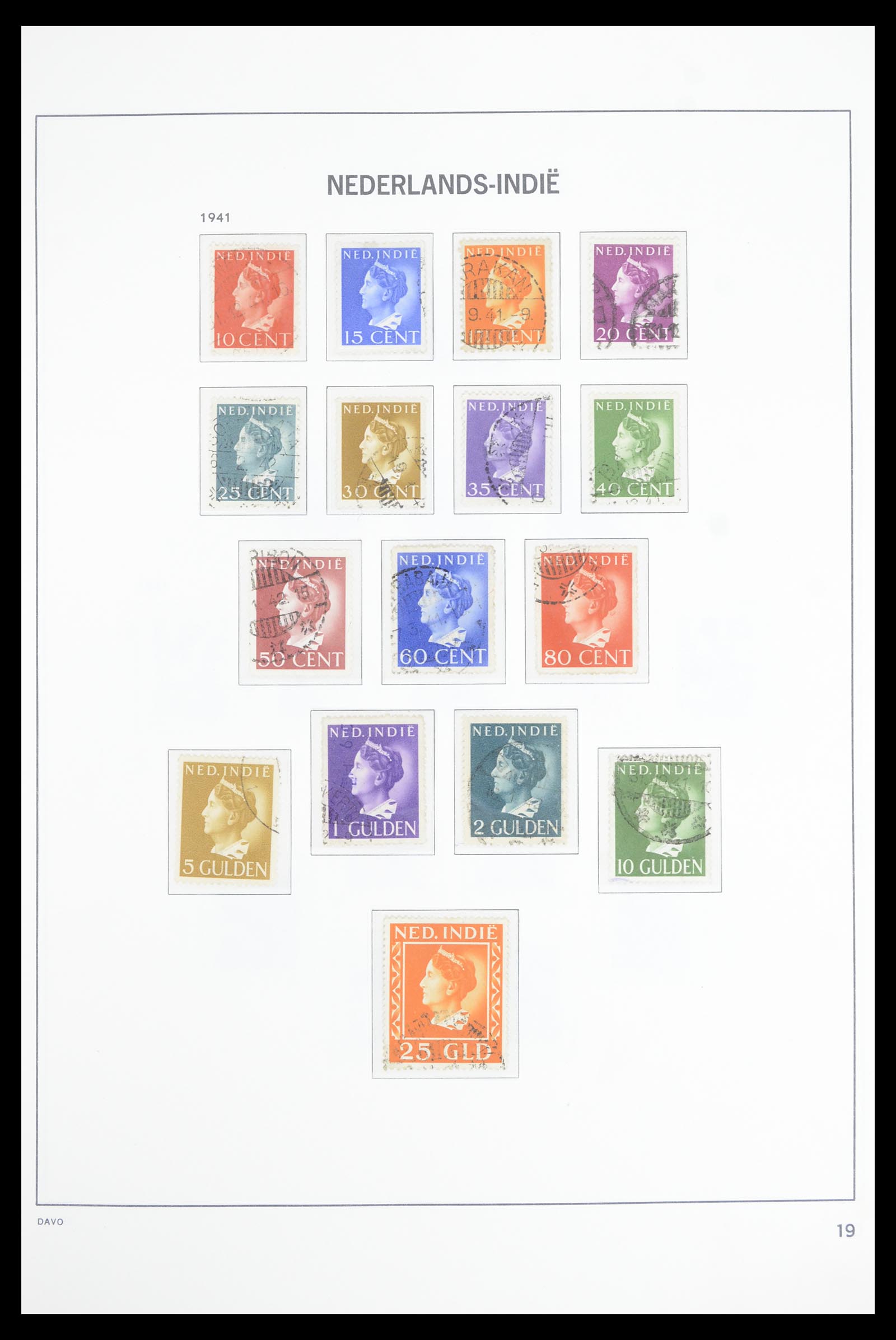 36806 016 - Postzegelverzameling 36806 Nederlands Indië 1864-1948.