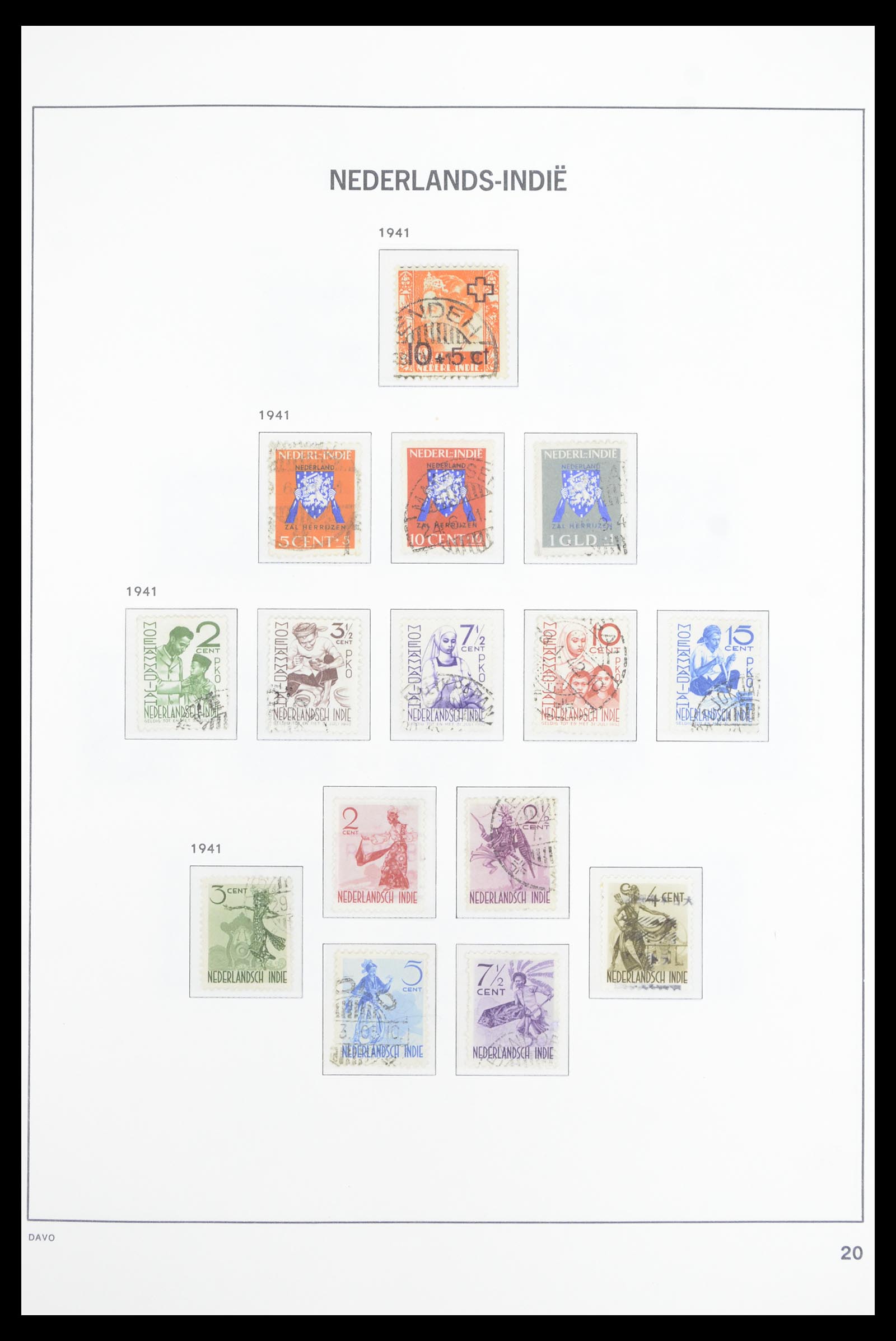 36806 017 - Postzegelverzameling 36806 Nederlands Indië 1864-1948.