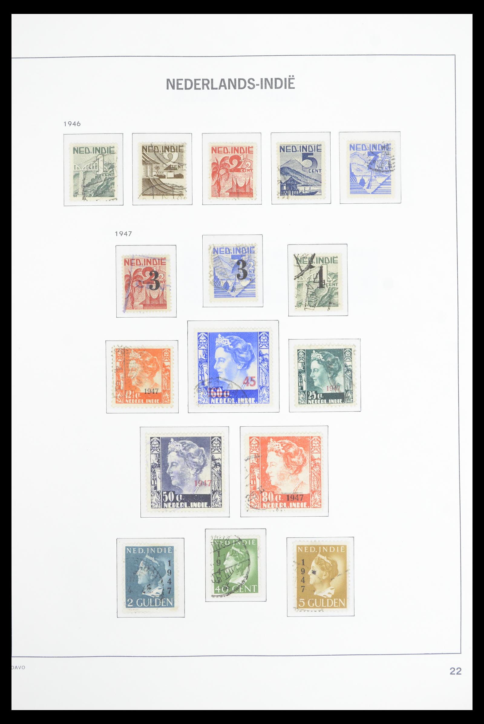 36806 019 - Postzegelverzameling 36806 Nederlands Indië 1864-1948.