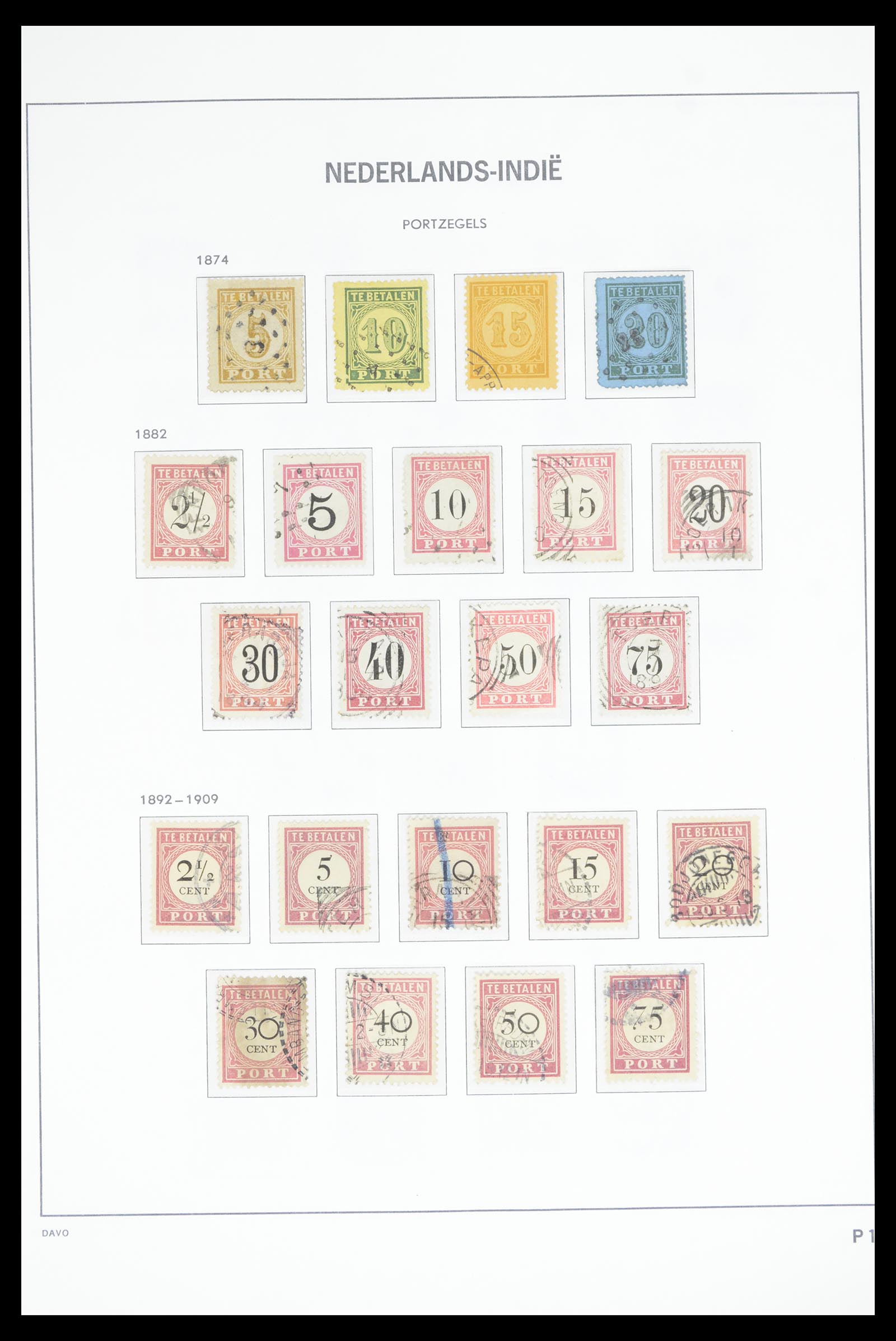 36806 023 - Postzegelverzameling 36806 Nederlands Indië 1864-1948.