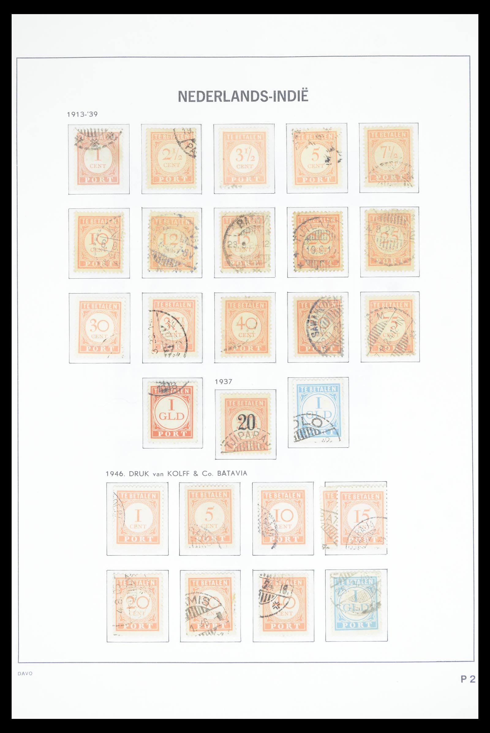 36806 024 - Postzegelverzameling 36806 Nederlands Indië 1864-1948.