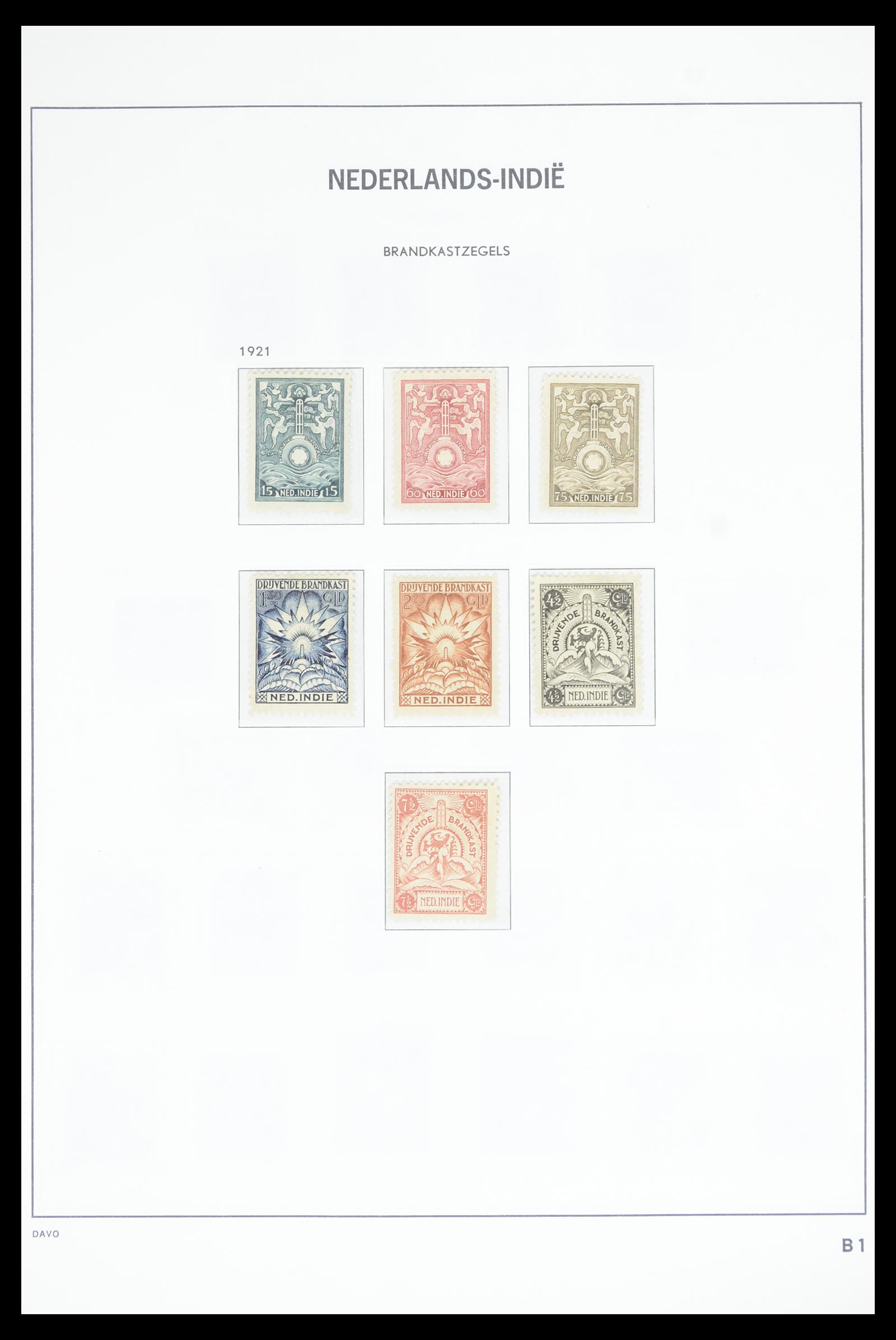 36806 026 - Postzegelverzameling 36806 Nederlands Indië 1864-1948.