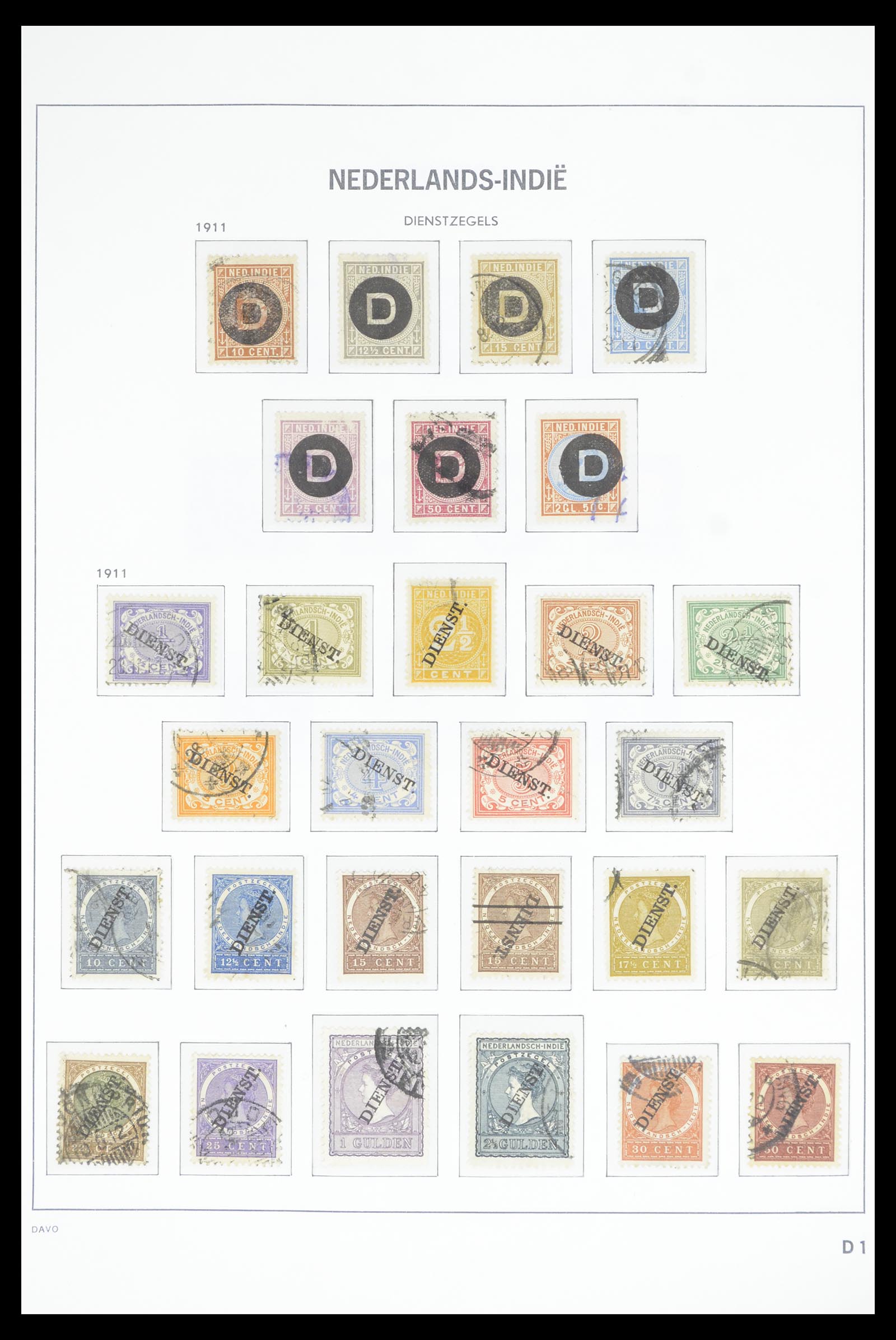 36806 027 - Postzegelverzameling 36806 Nederlands Indië 1864-1948.
