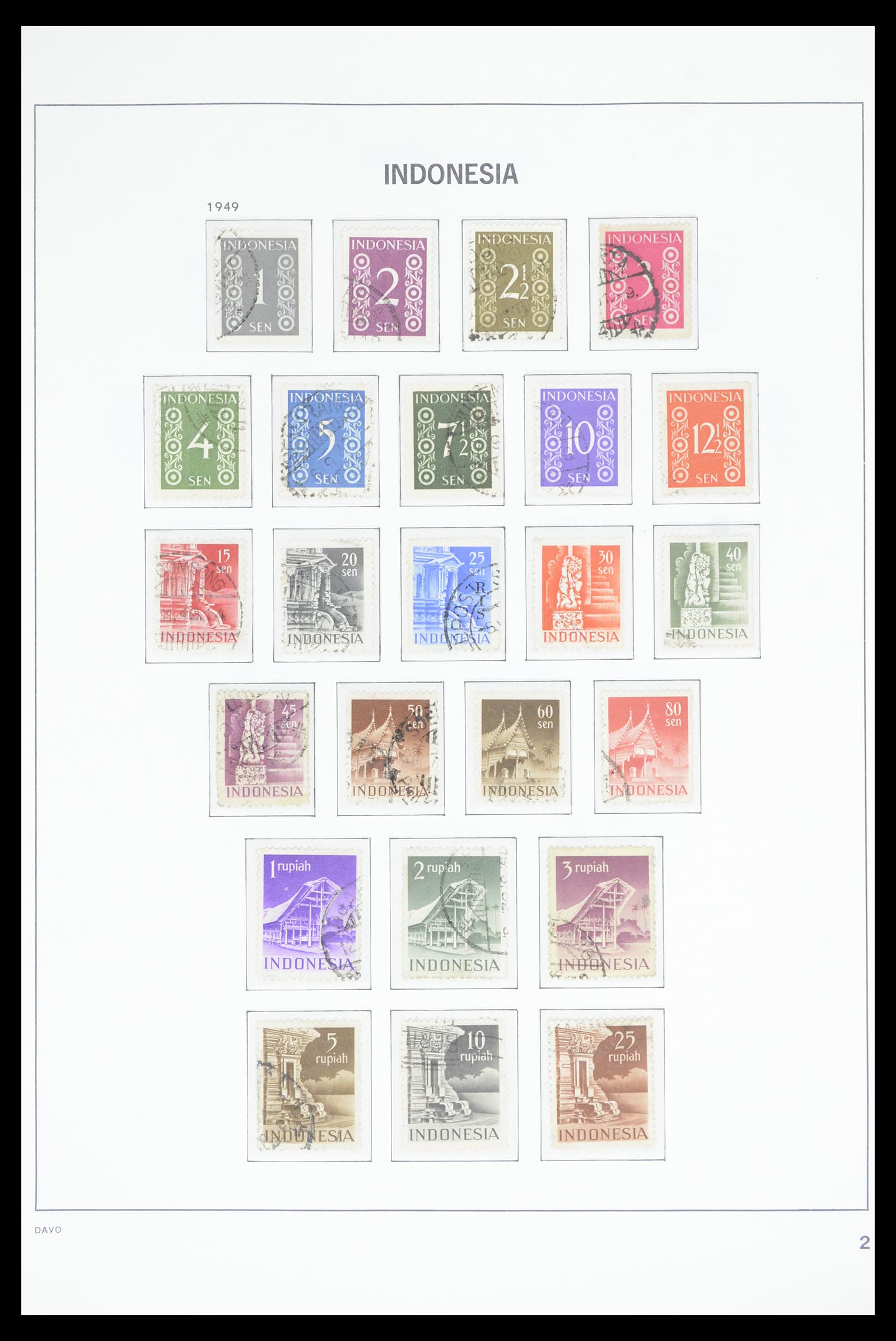 36806 029 - Postzegelverzameling 36806 Nederlands Indië 1864-1948.