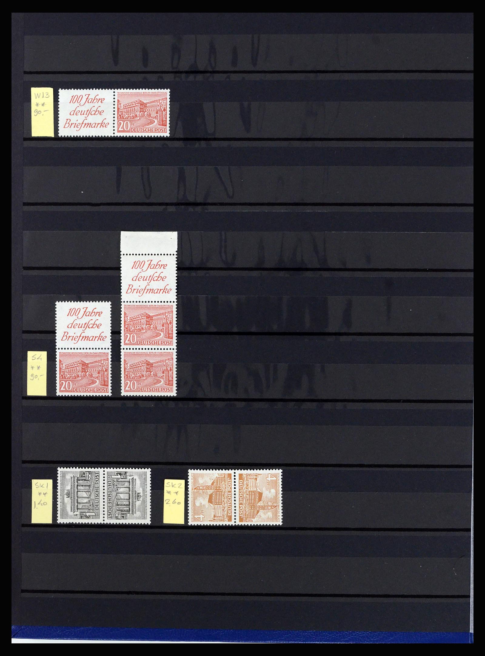 36813 002 - Stamp collection 36813 Berlin combinations 1949-1980.