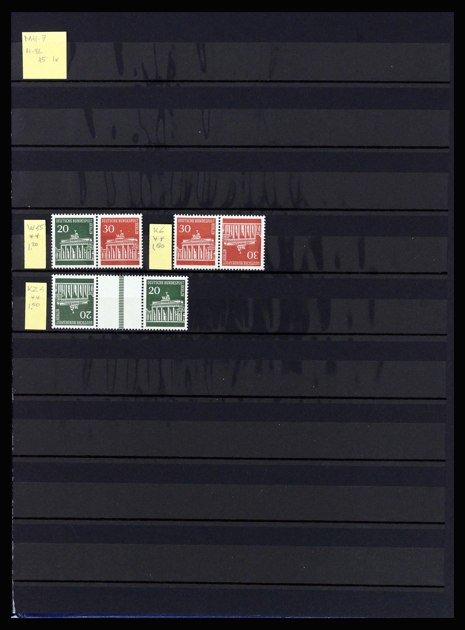 36813 009 - Postzegelverzameling 36813 Berlijn combinaties 1949-1980.