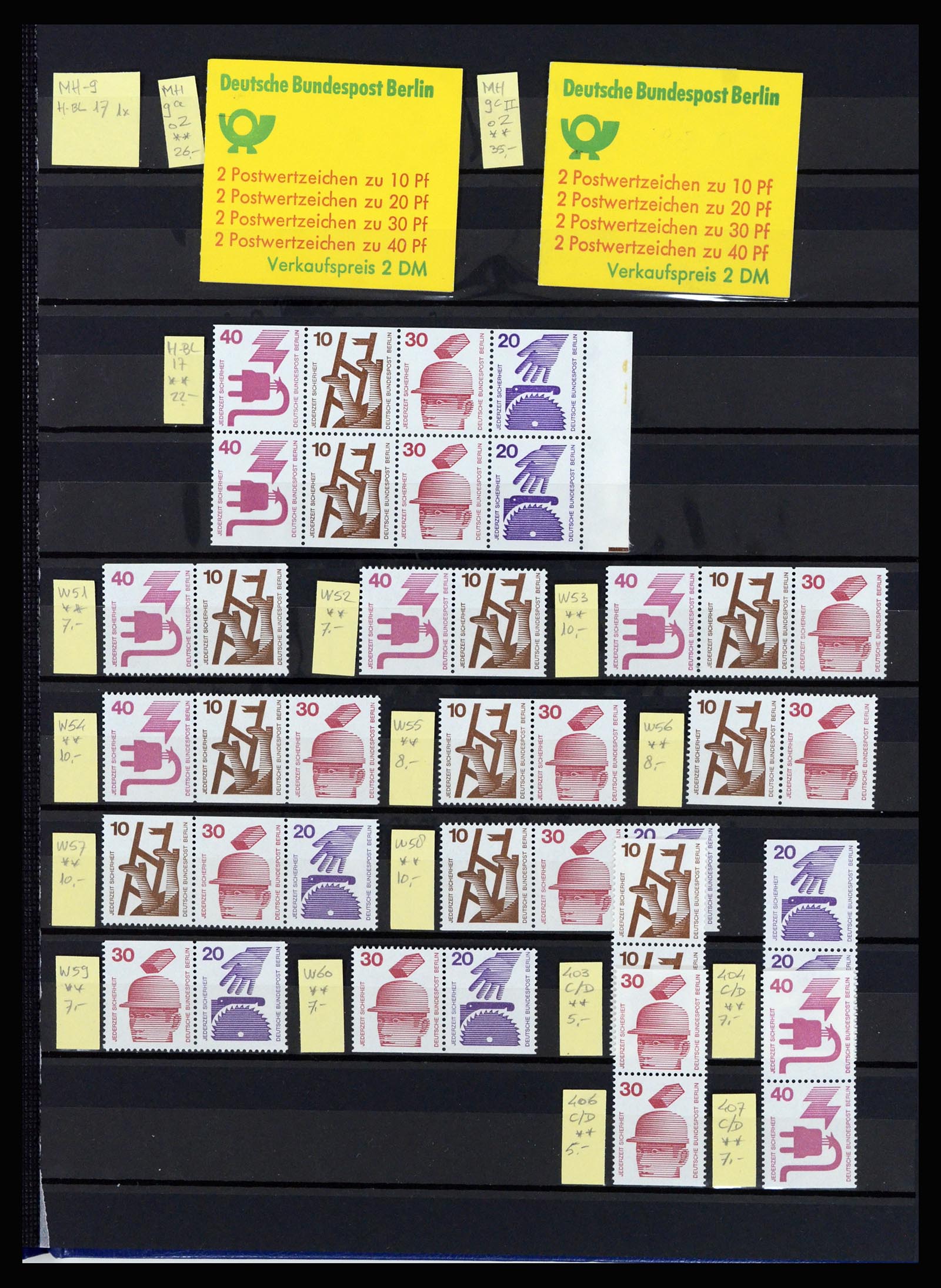 36813 011 - Postzegelverzameling 36813 Berlijn combinaties 1949-1980.
