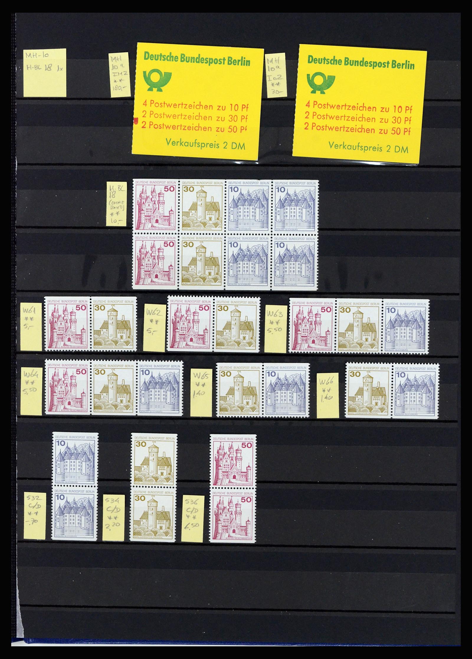 36813 013 - Postzegelverzameling 36813 Berlijn combinaties 1949-1980.