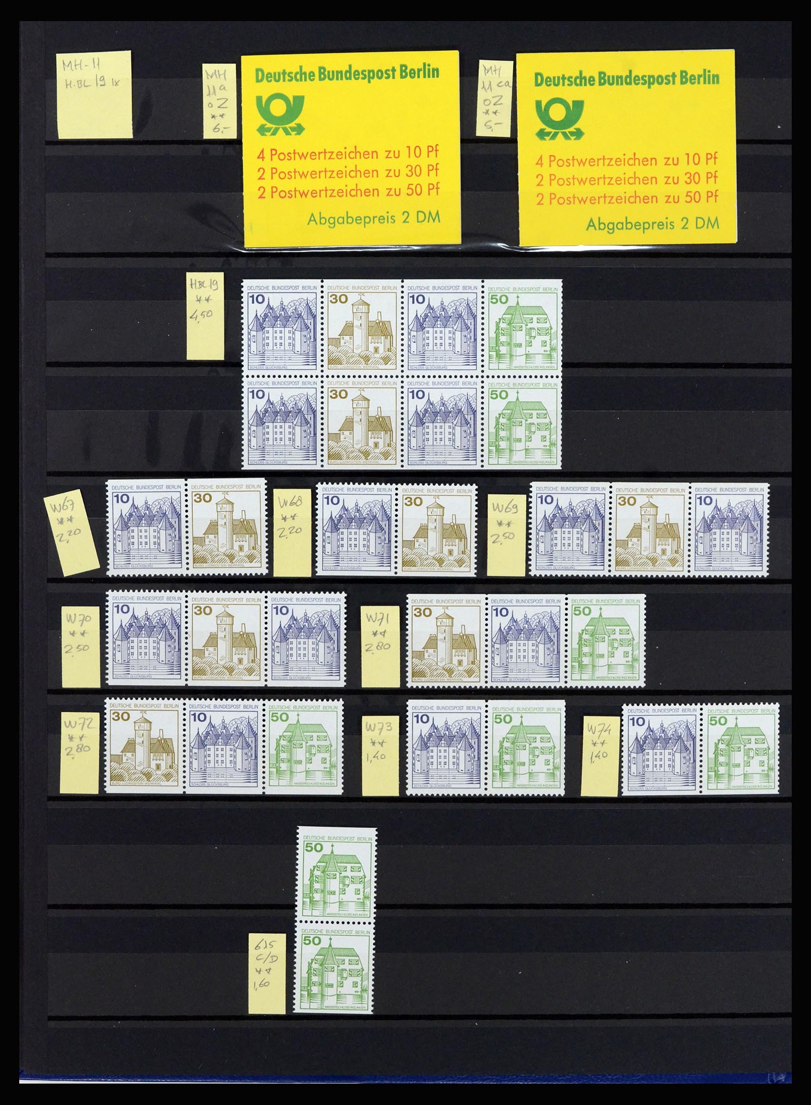 36813 014 - Postzegelverzameling 36813 Berlijn combinaties 1949-1980.