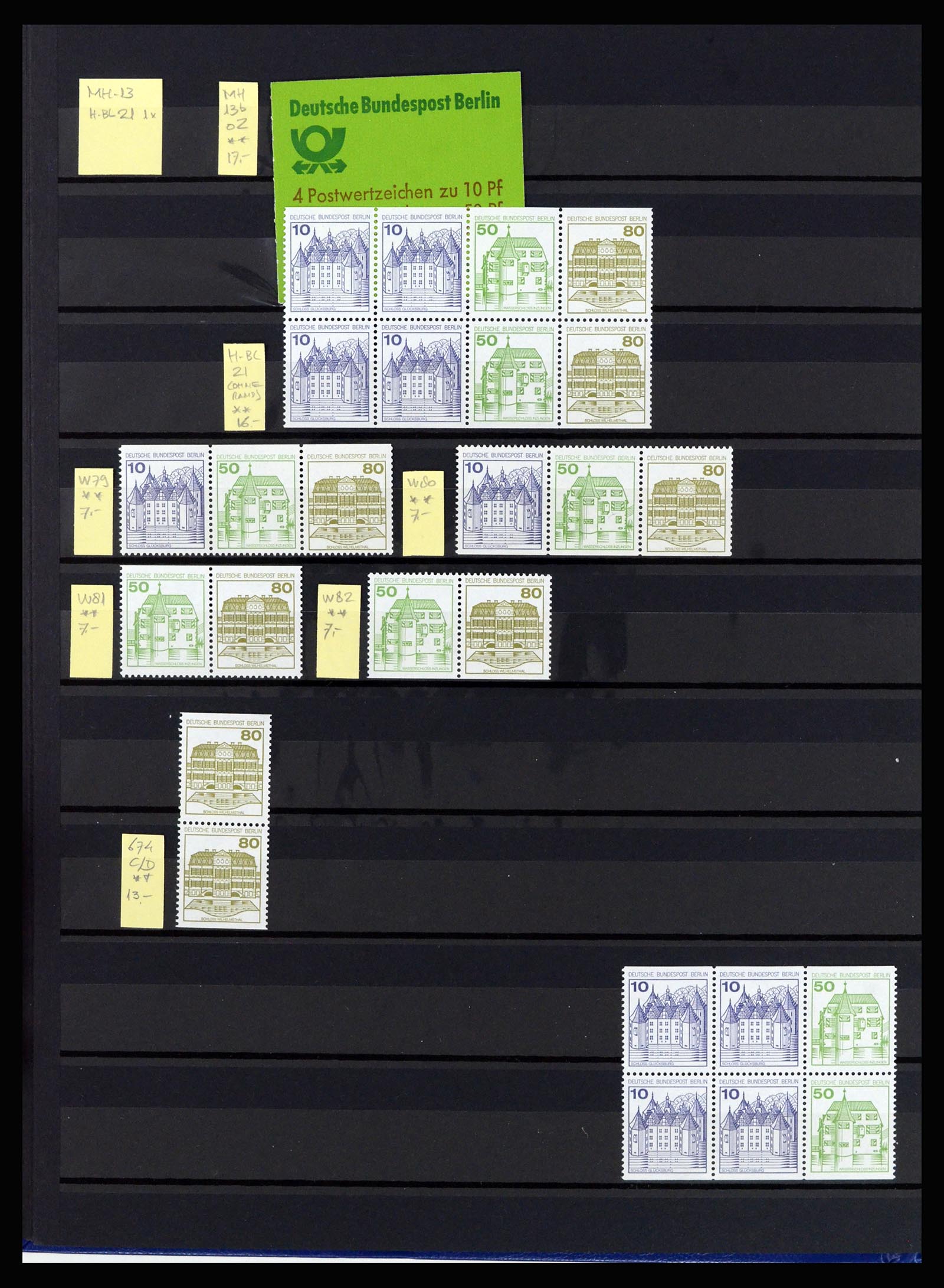 36813 018 - Postzegelverzameling 36813 Berlijn combinaties 1949-1980.