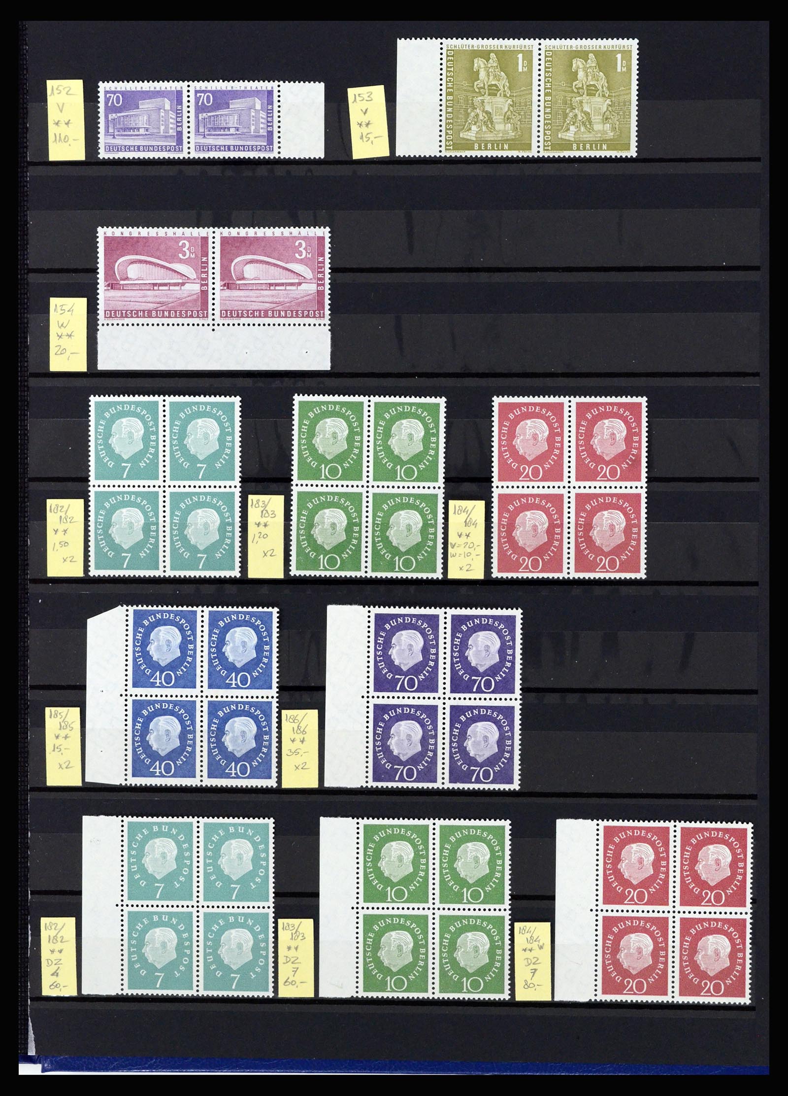 36813 022 - Postzegelverzameling 36813 Berlijn combinaties 1949-1980.
